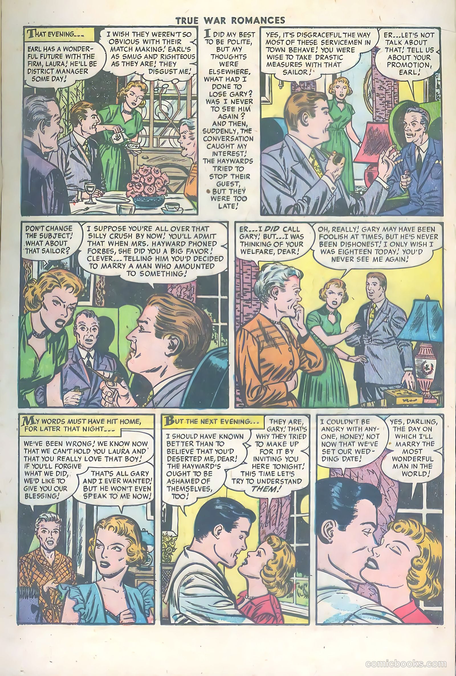 True War Romances #17 (1954) — page 17 of 36