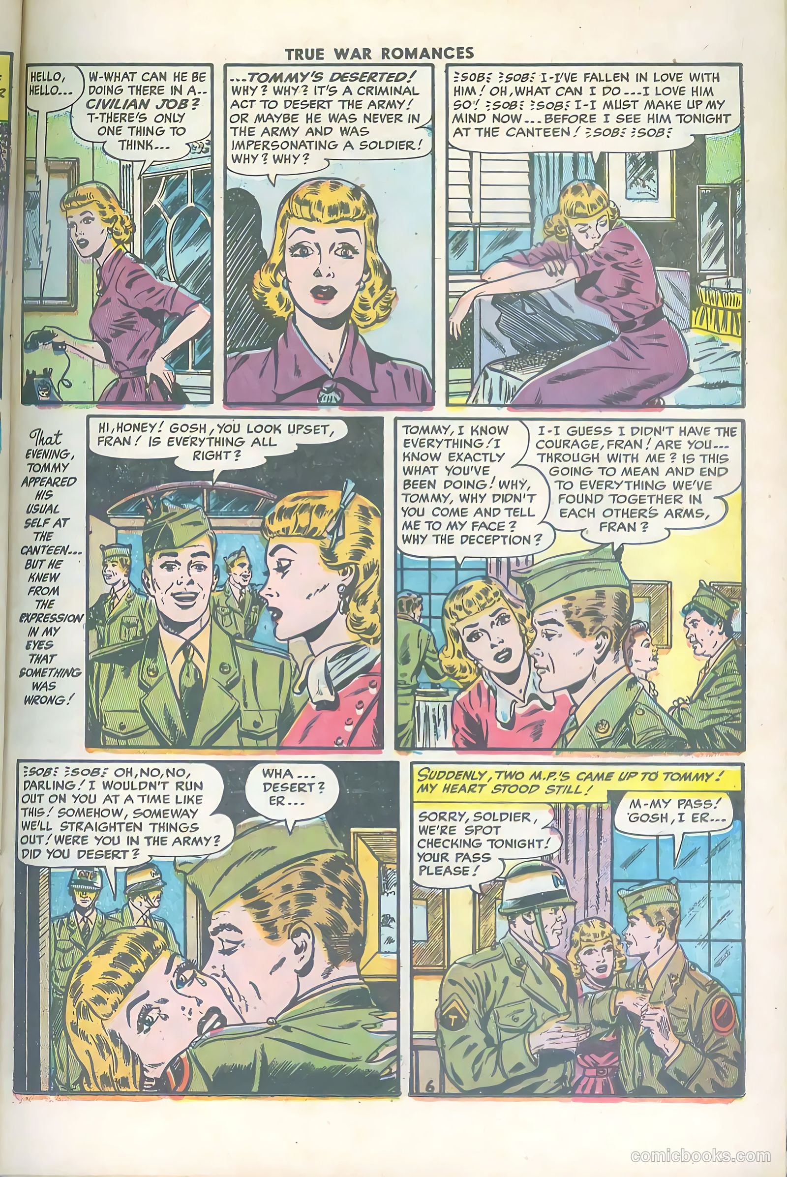 True War Romances #17 (1954) — page 23 of 36