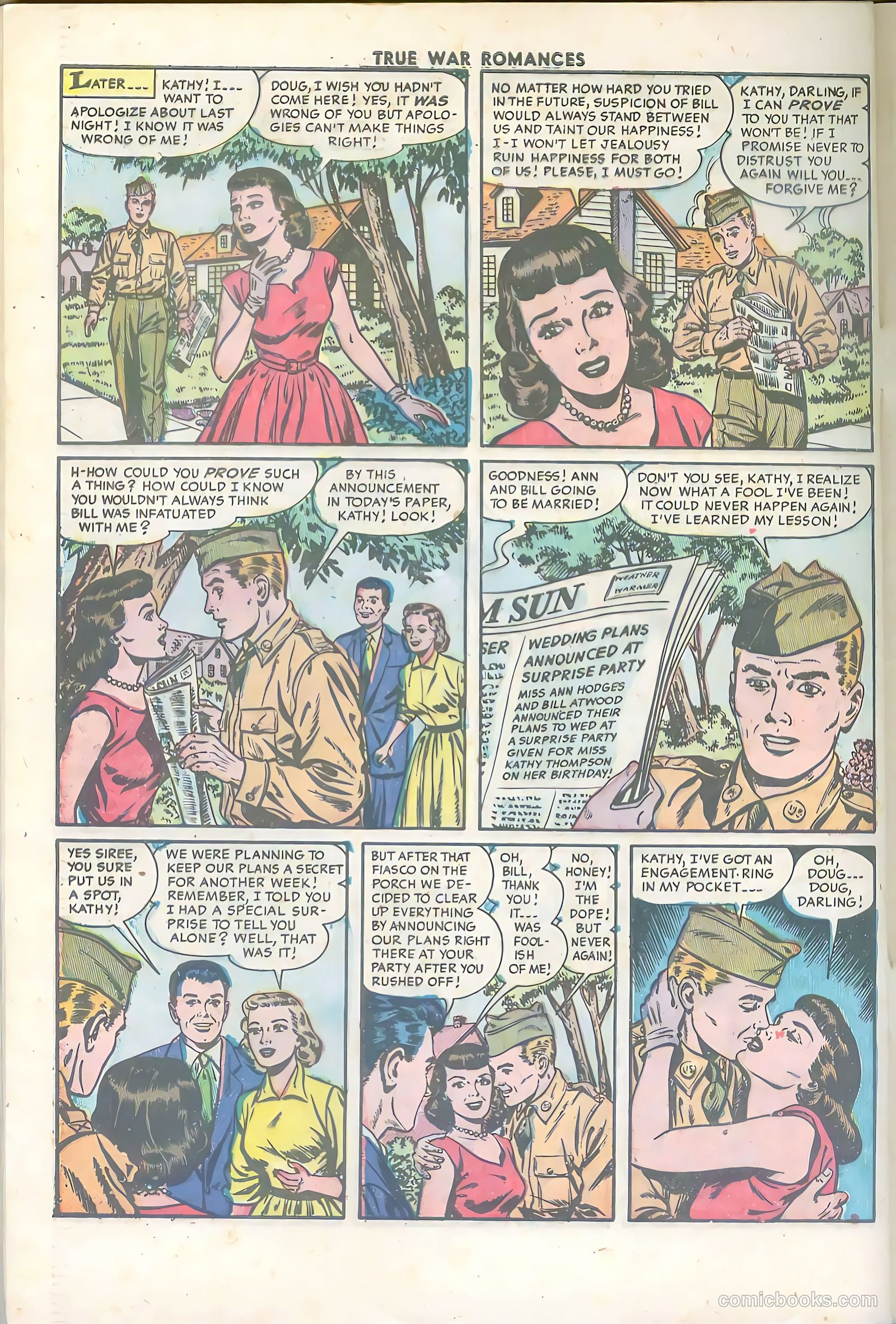True War Romances #17 (1954) — page 32 of 36