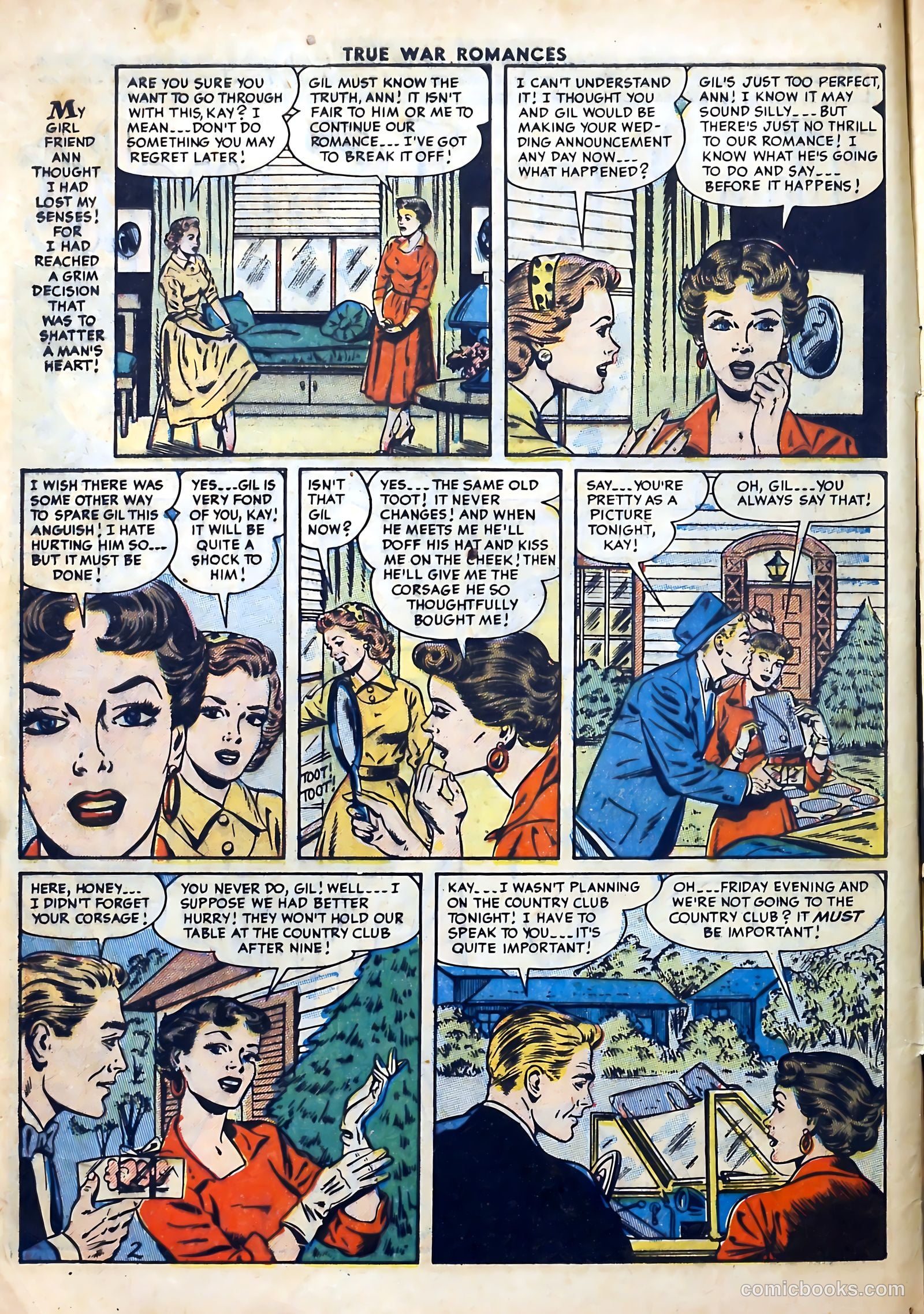 True War Romances #18 (1954) — page 4 of 36