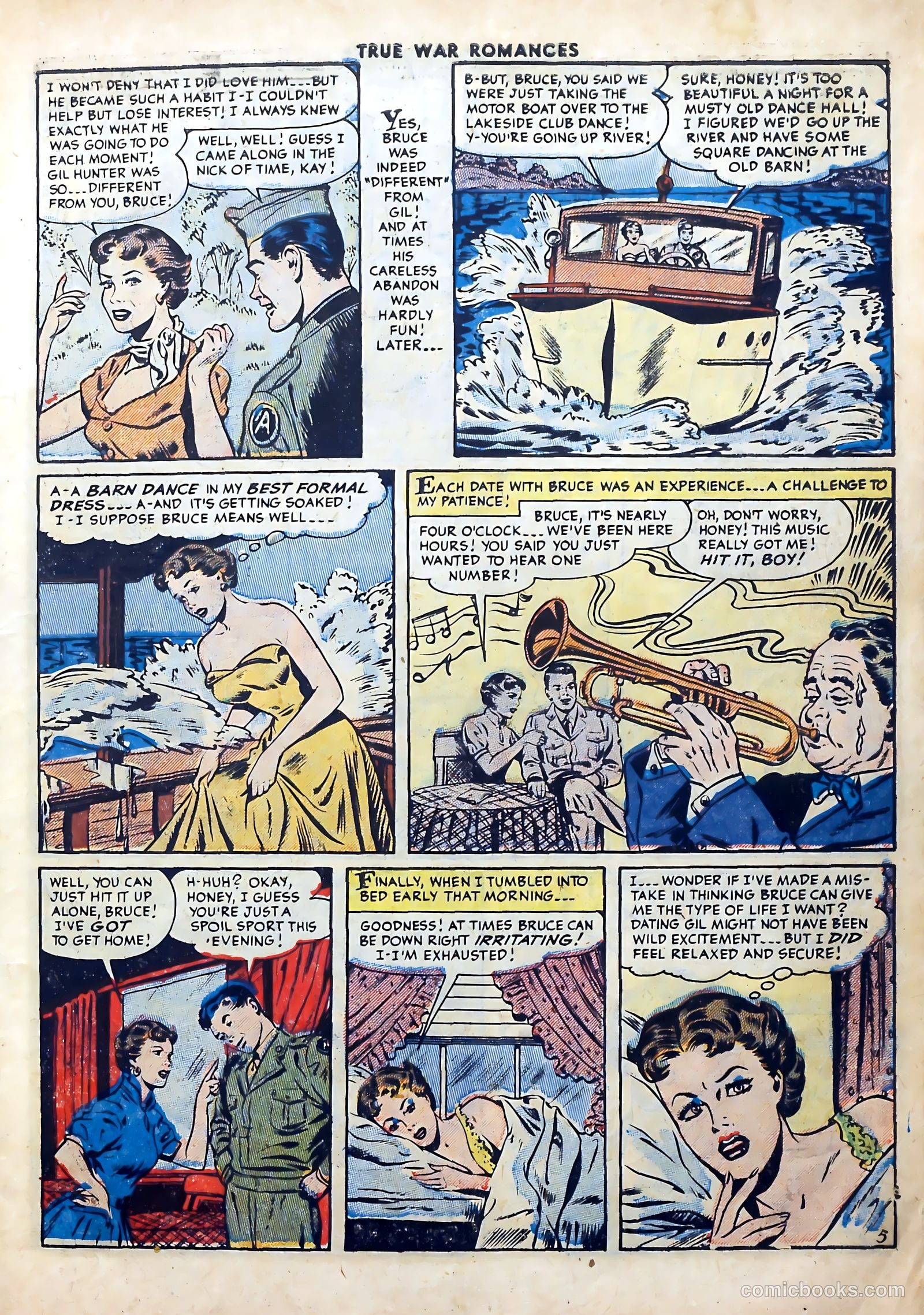 True War Romances #18 (1954) — page 7 of 36