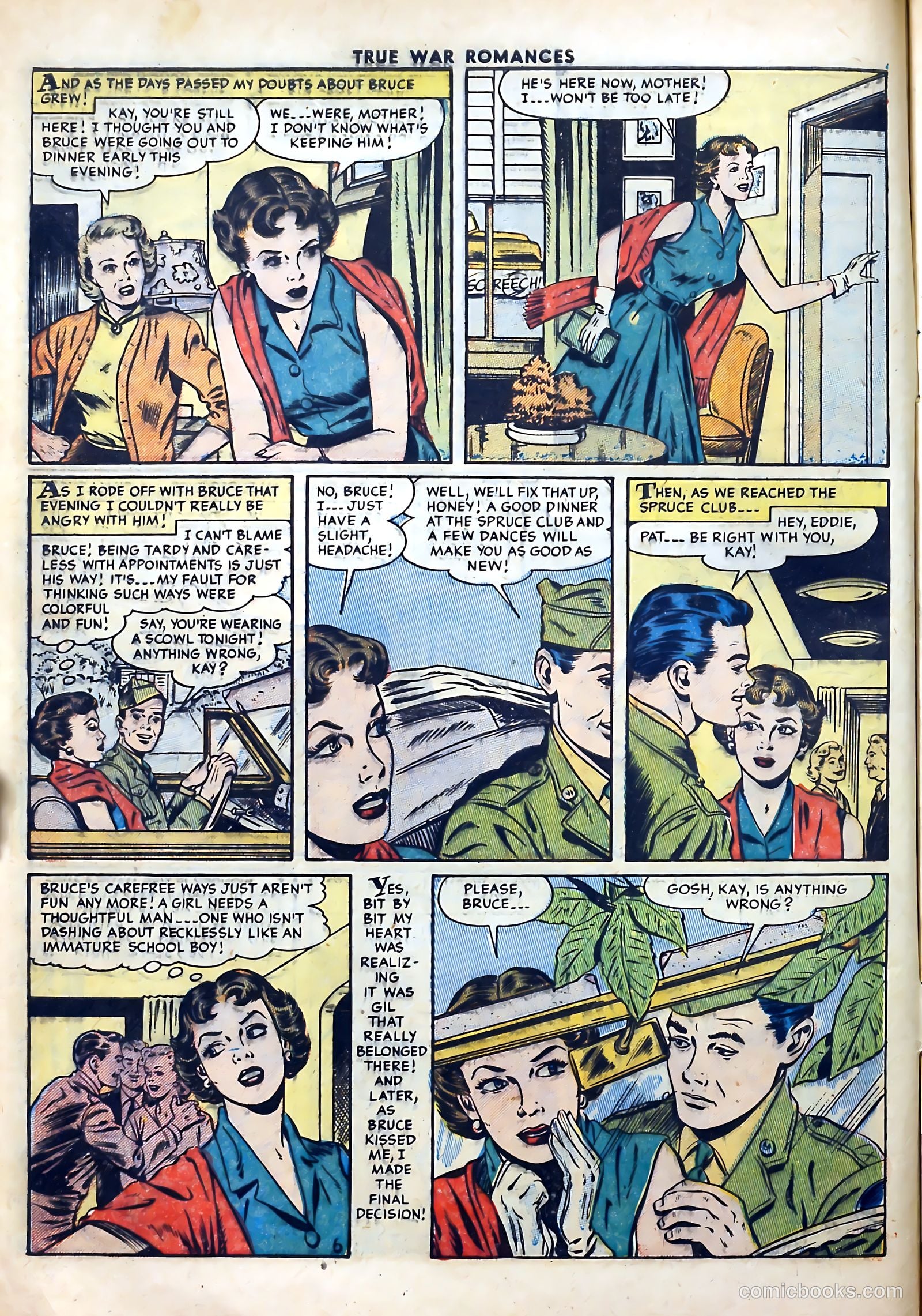 True War Romances #18 (1954) — page 8 of 36