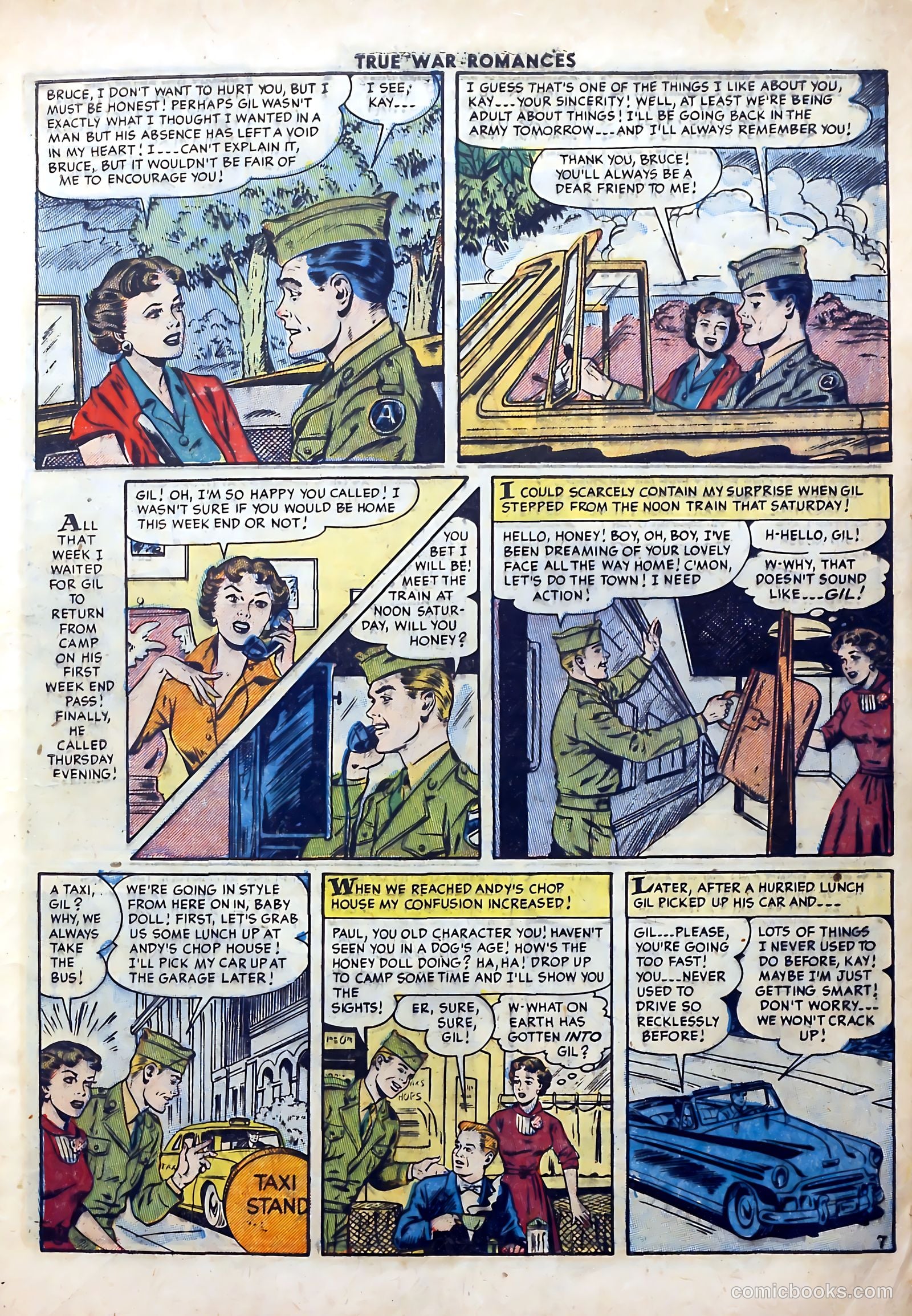True War Romances #18 (1954) — page 9 of 36