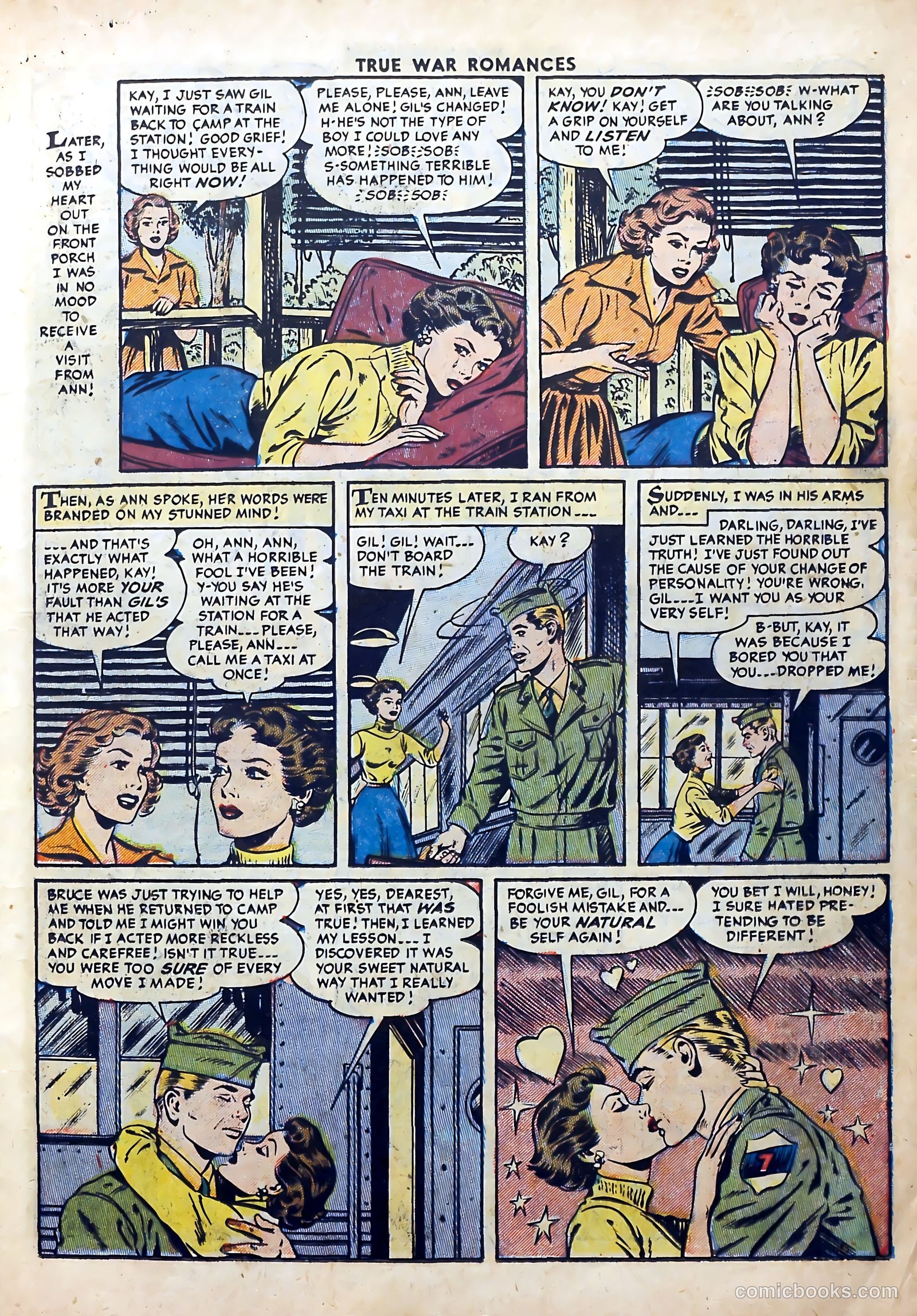 True War Romances #18 (1954) — page 11 of 36