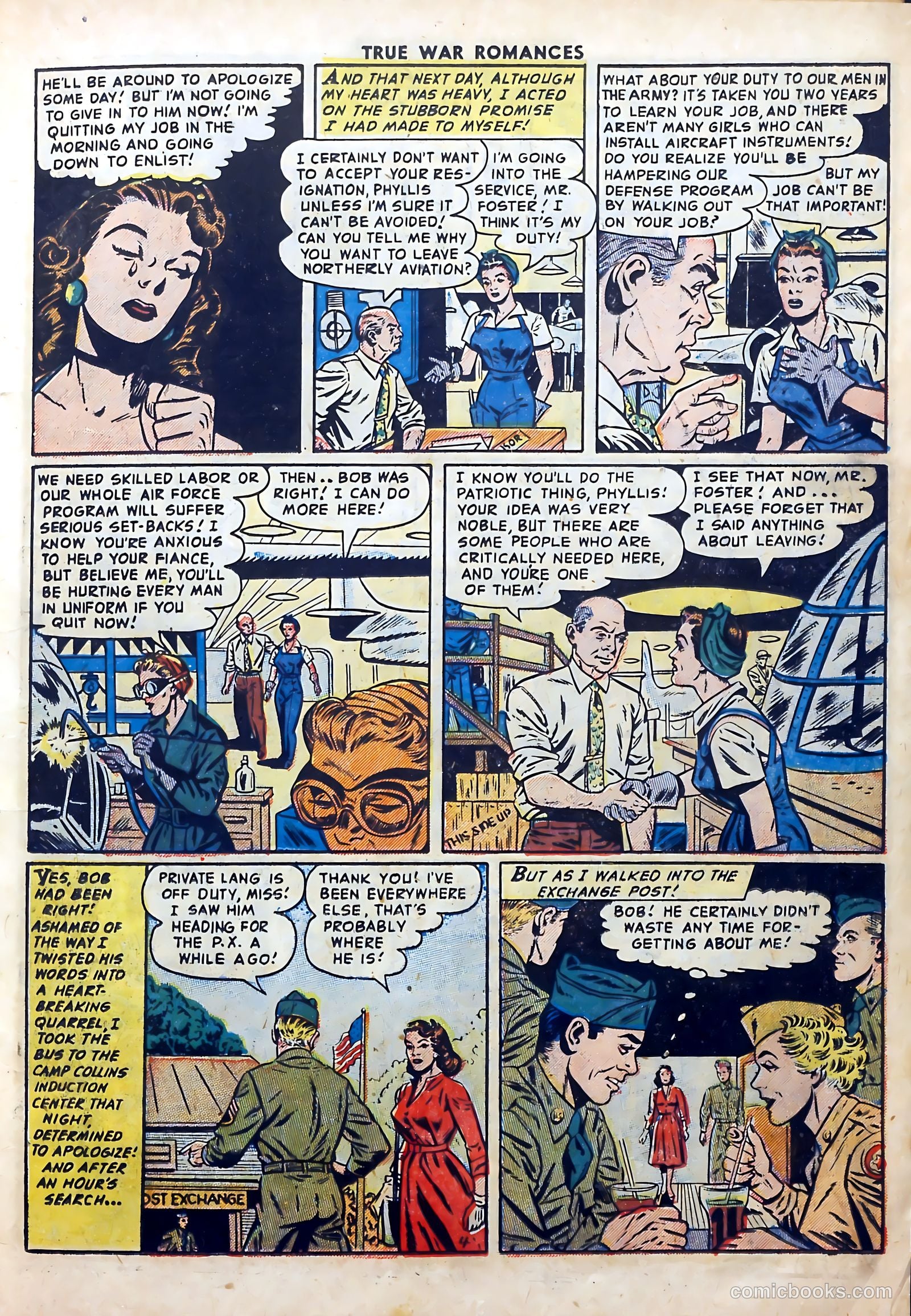 True War Romances #18 (1954) — page 15 of 36