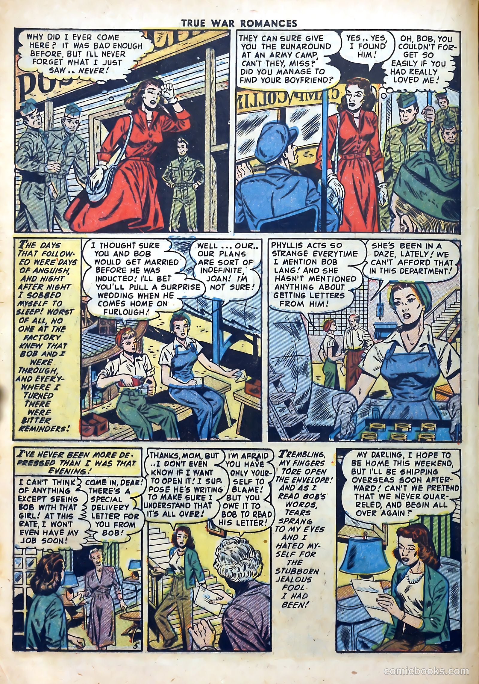 True War Romances #18 (1954) — page 16 of 36