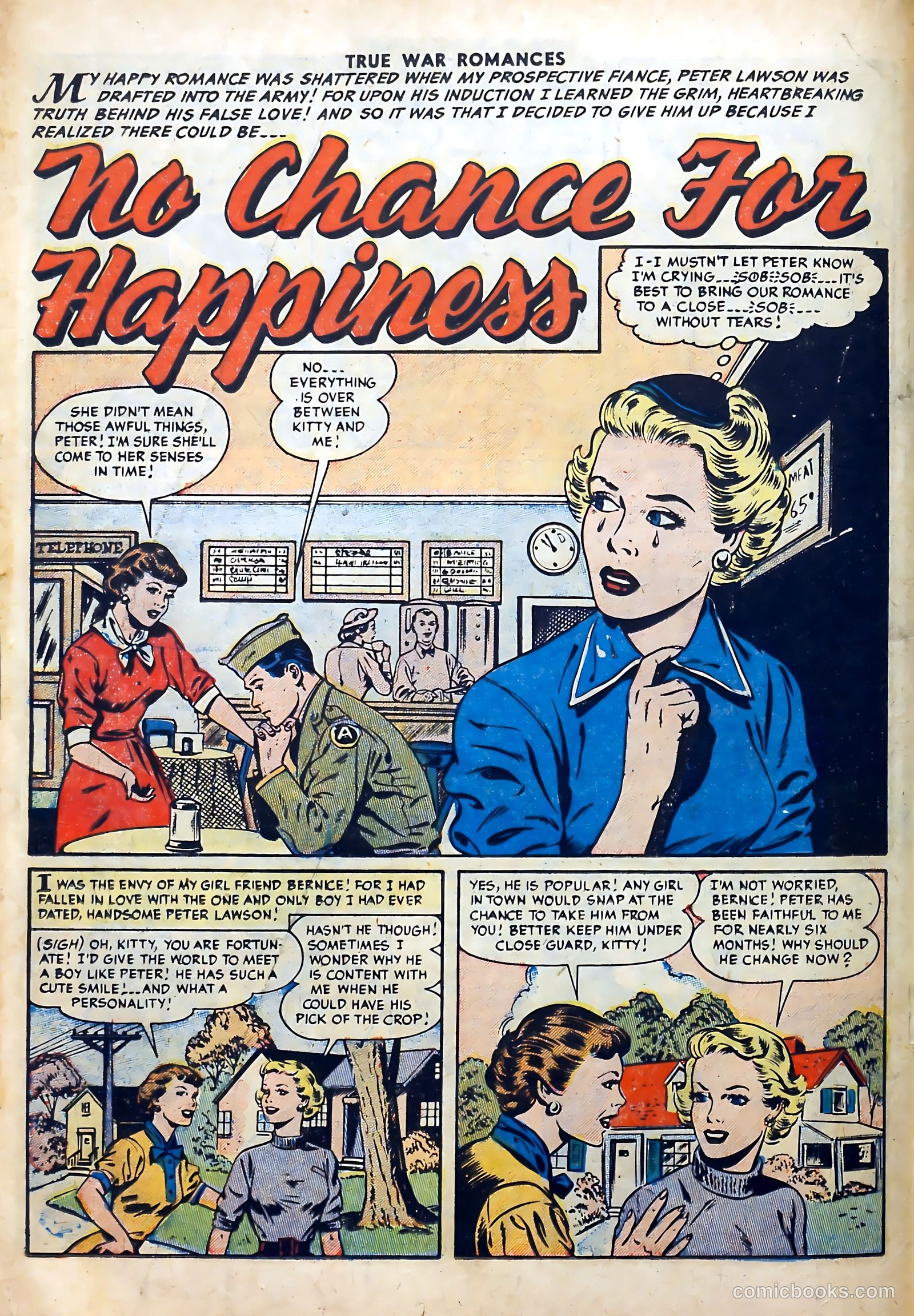 True War Romances #18 (1954) — page 18 of 36