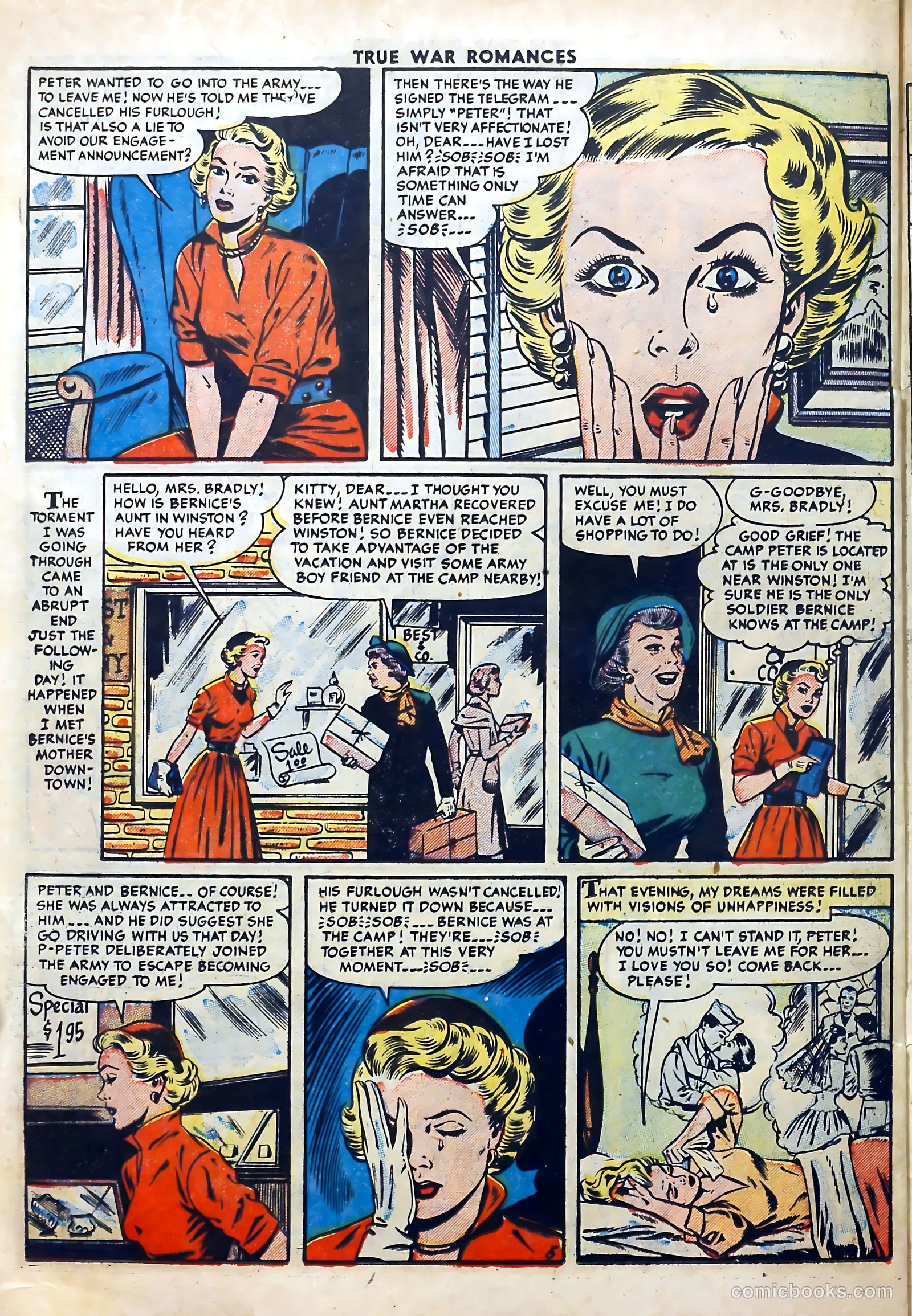 True War Romances #18 (1954) — page 22 of 36