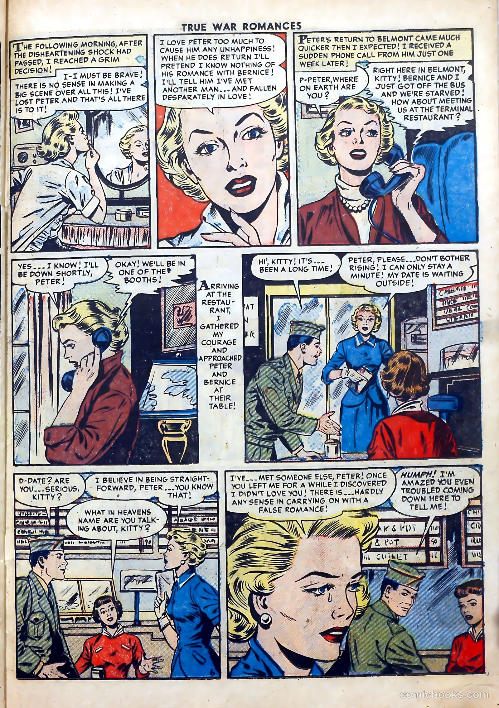 True War Romances #18 (1954) — page 23 of 36