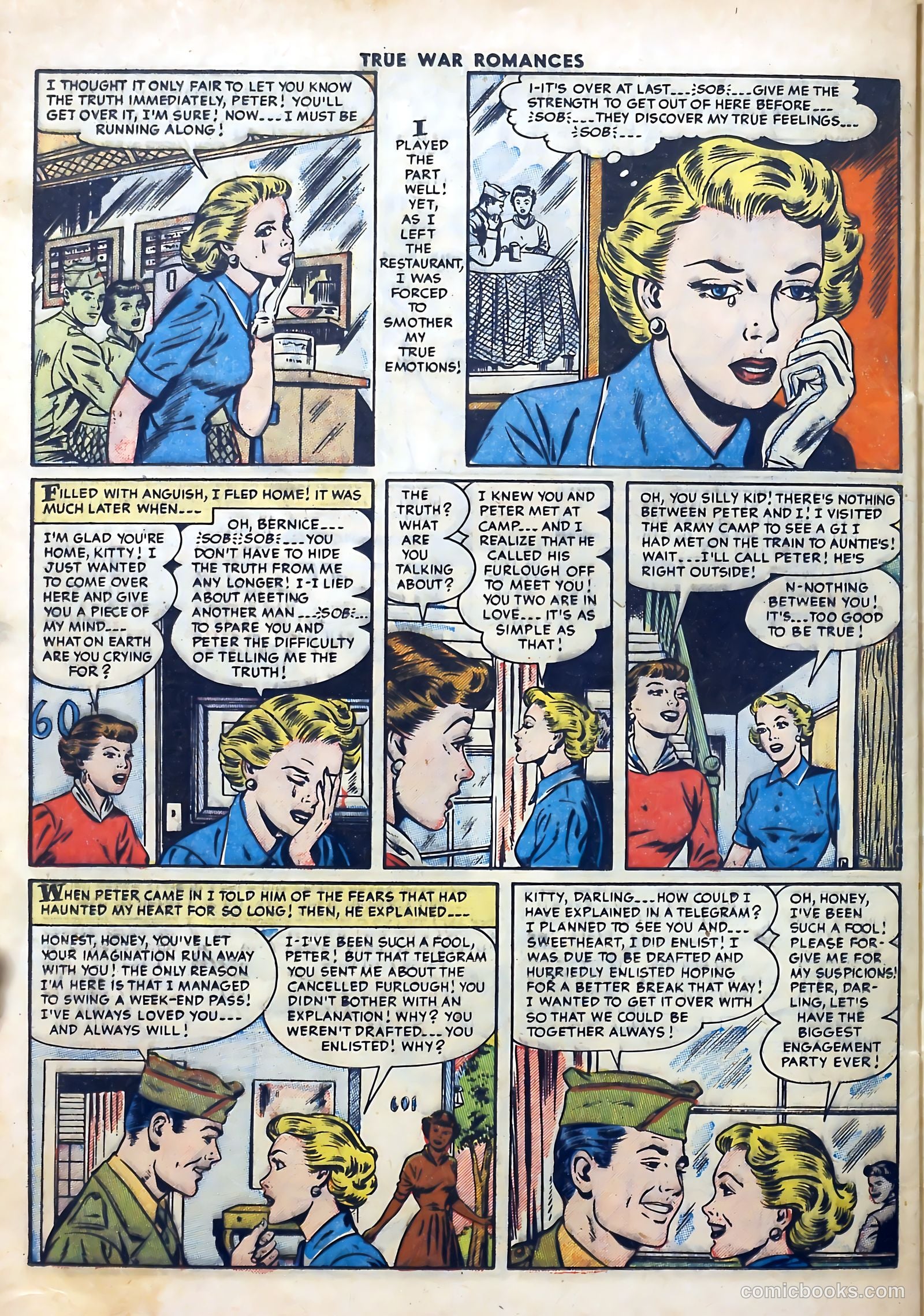 True War Romances #18 (1954) — page 24 of 36