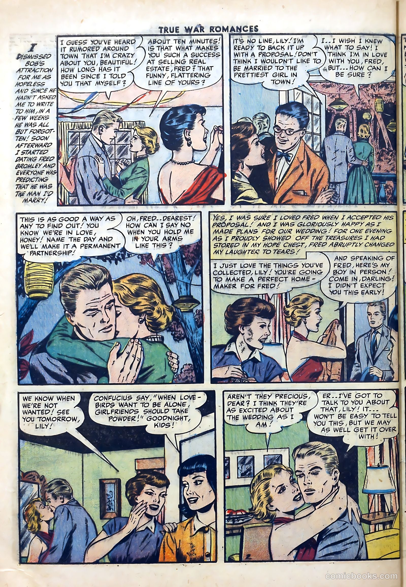 True War Romances #18 (1954) — page 28 of 36