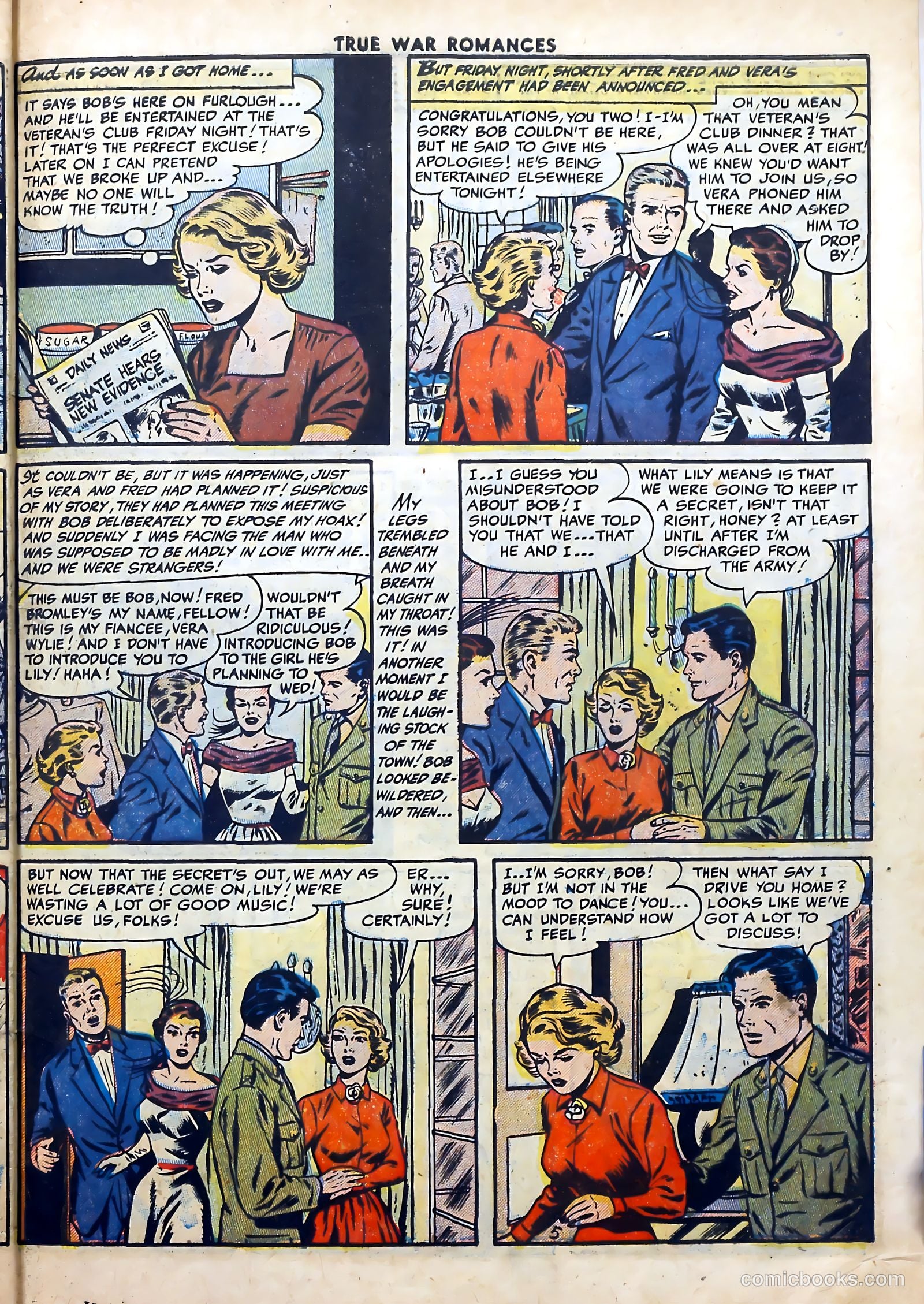 True War Romances #18 (1954) — page 31 of 36