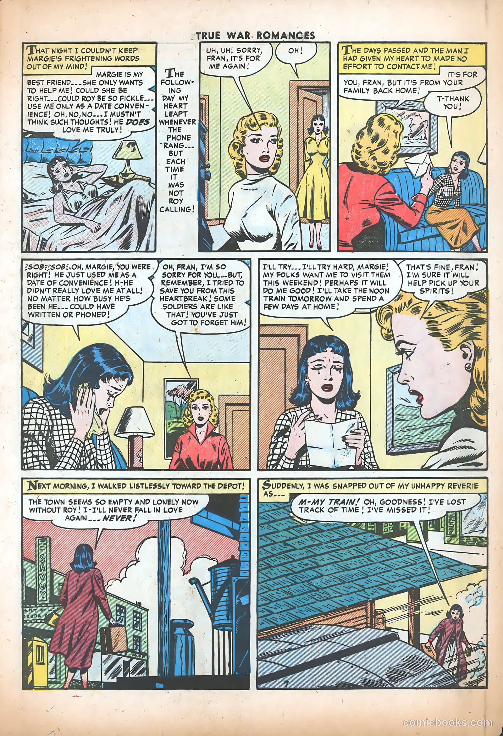 True War Romances #19 (1955) — page 9 of 37