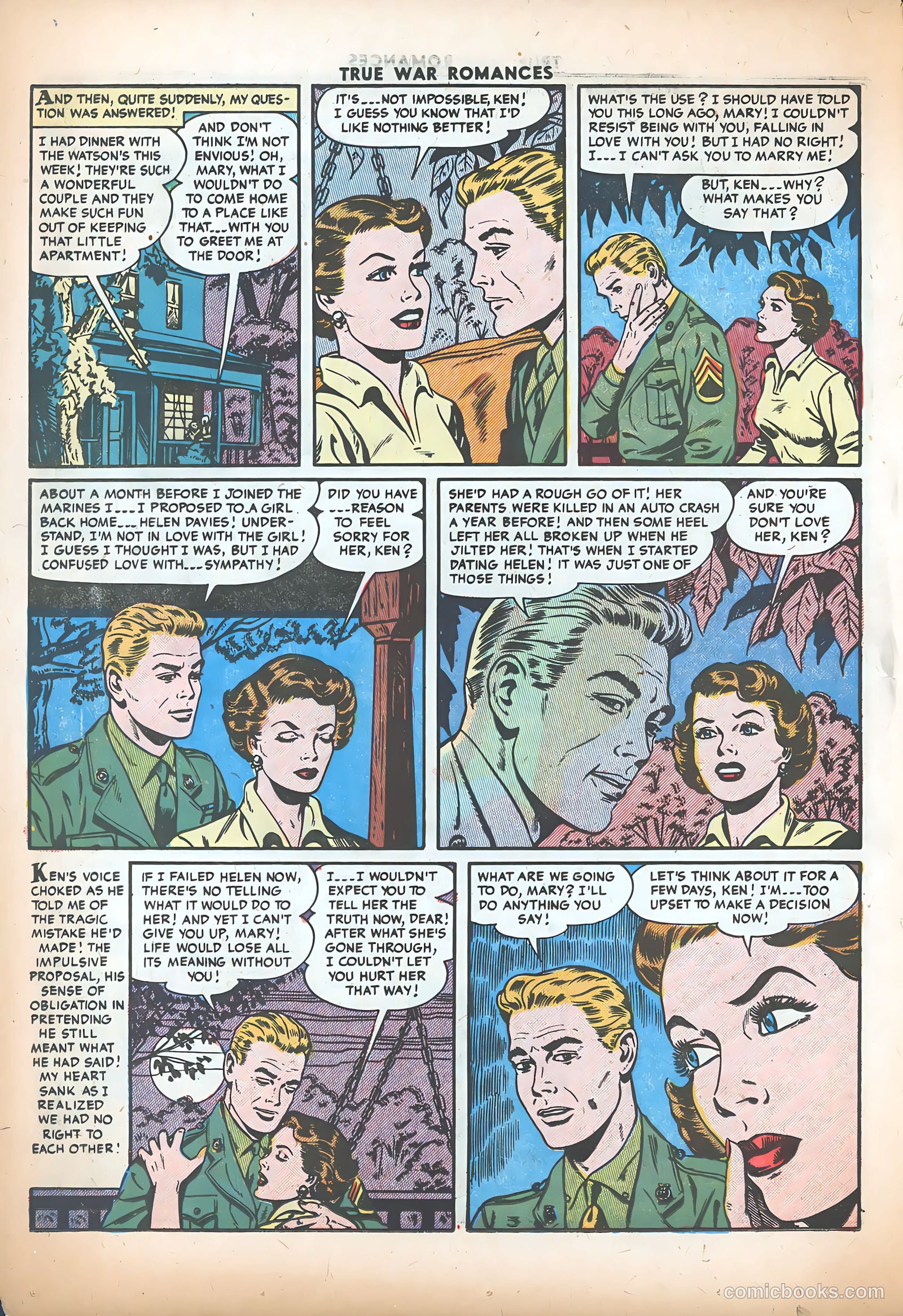 True War Romances #19 (1955) — page 14 of 37