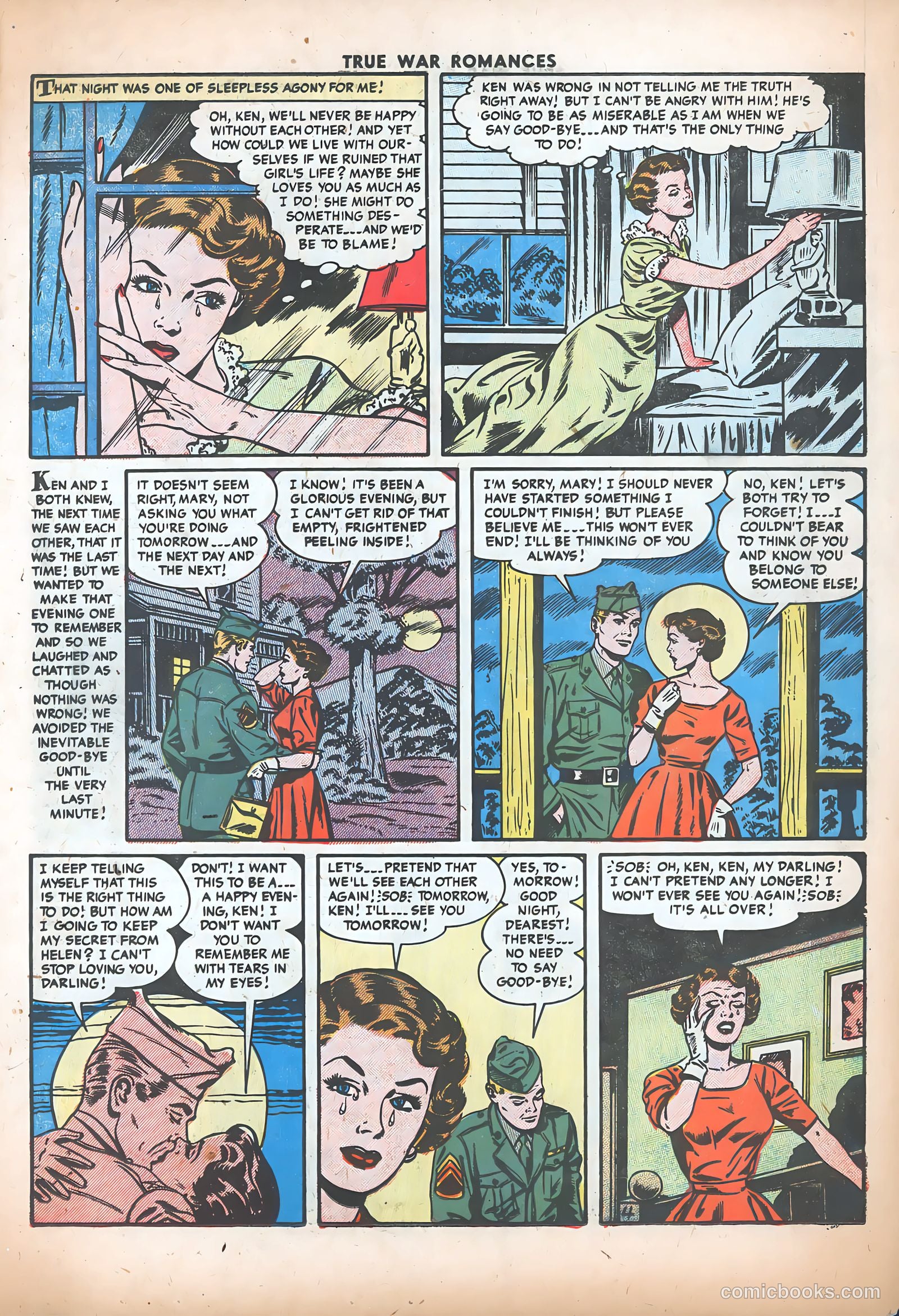 True War Romances #19 (1955) — page 15 of 37