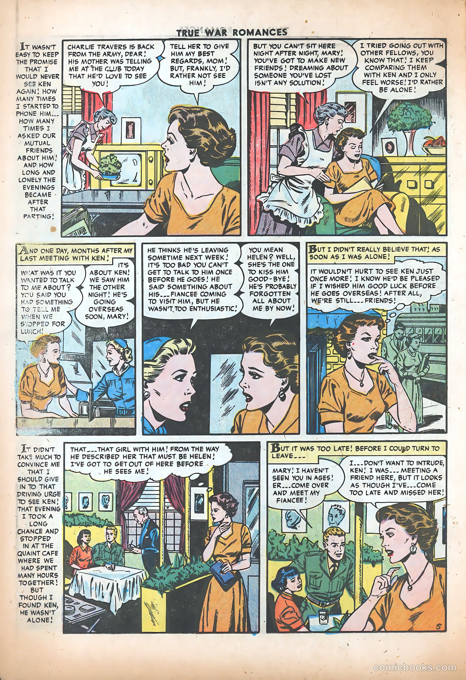 True War Romances #19 (1955) — page 16 of 37