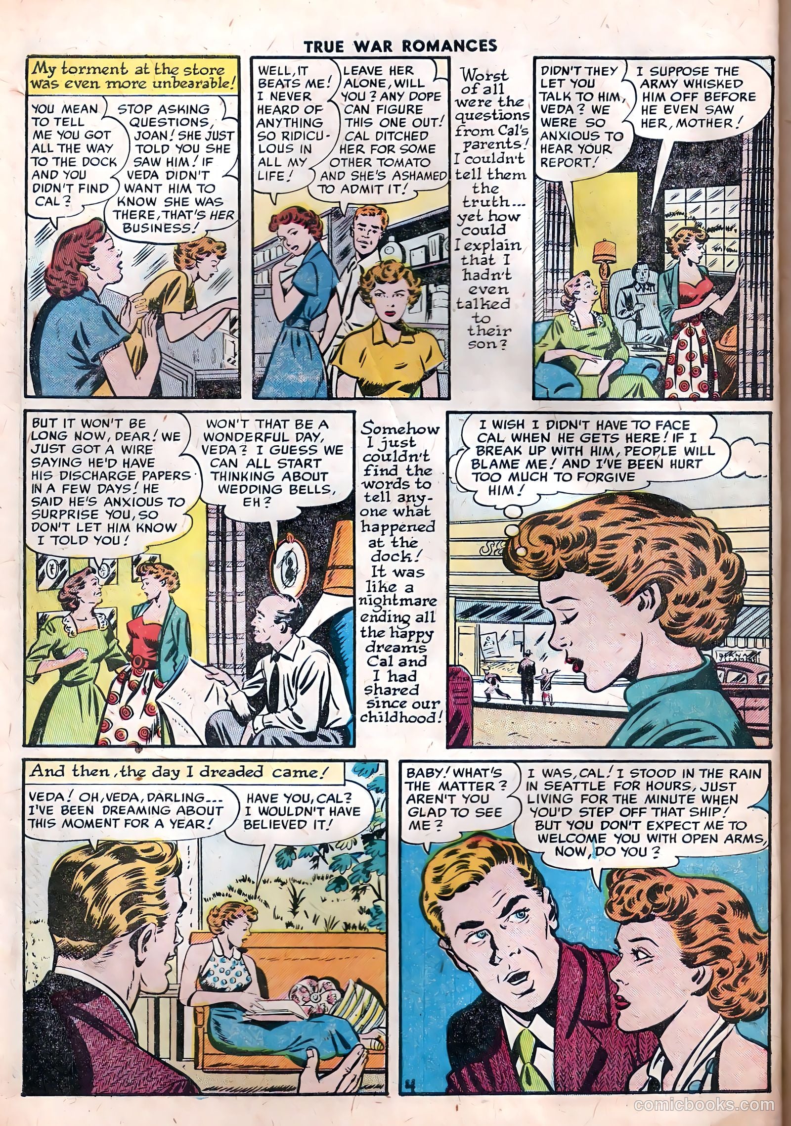 True War Romances #20 (1955) — page 6 of 37