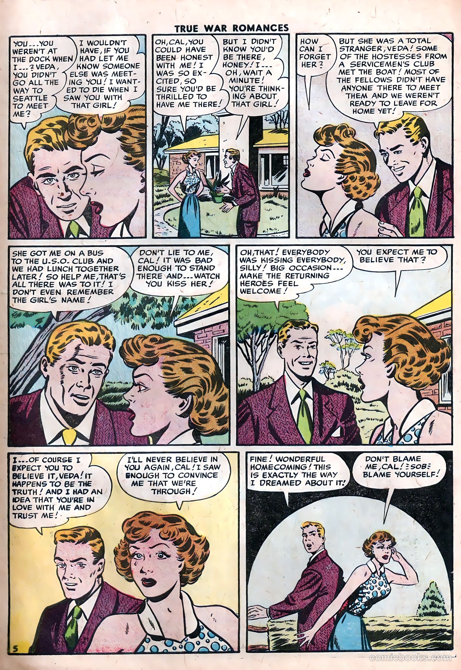 True War Romances #20 (1955) — page 7 of 37