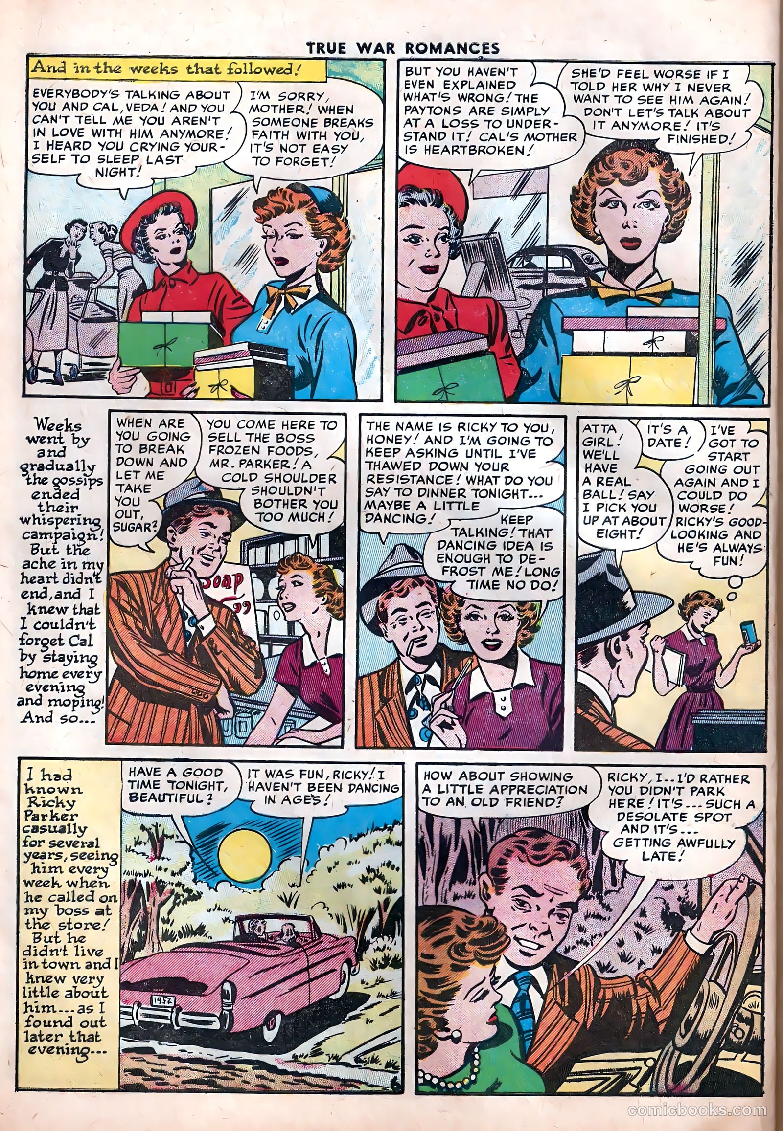 True War Romances #20 (1955) — page 8 of 37