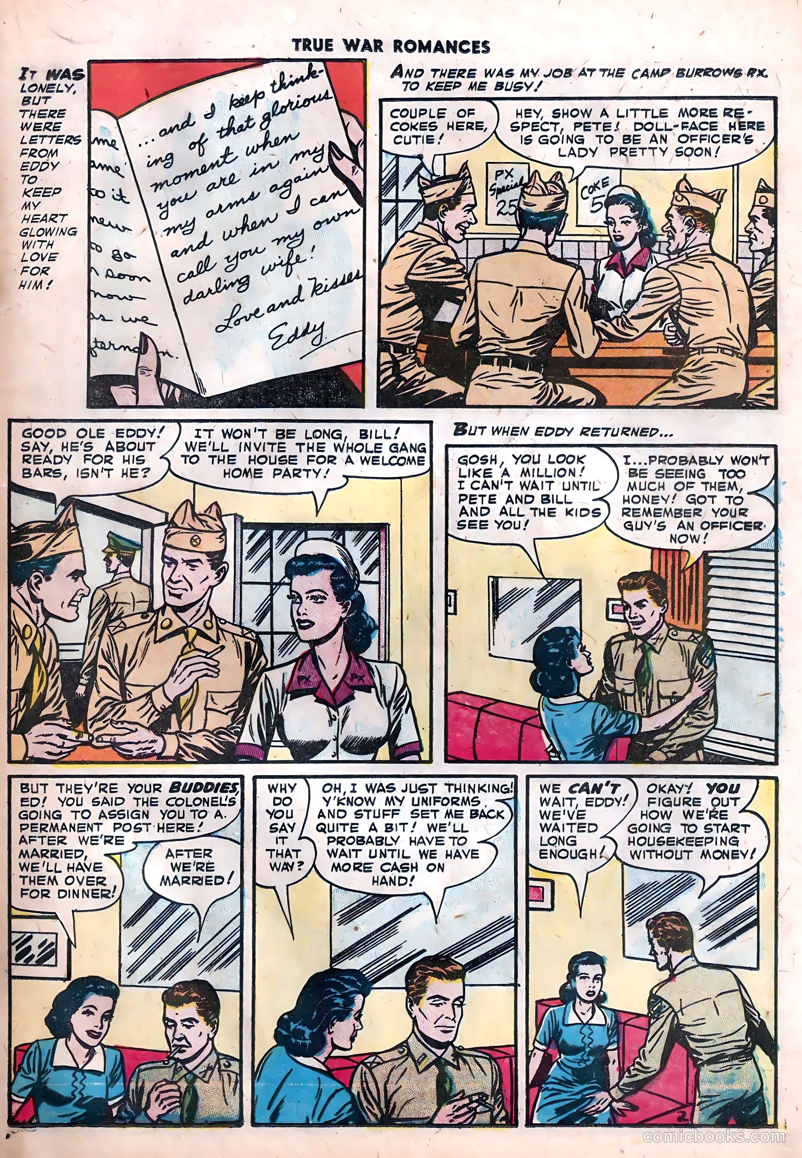 True War Romances #20 (1955) — page 19 of 37