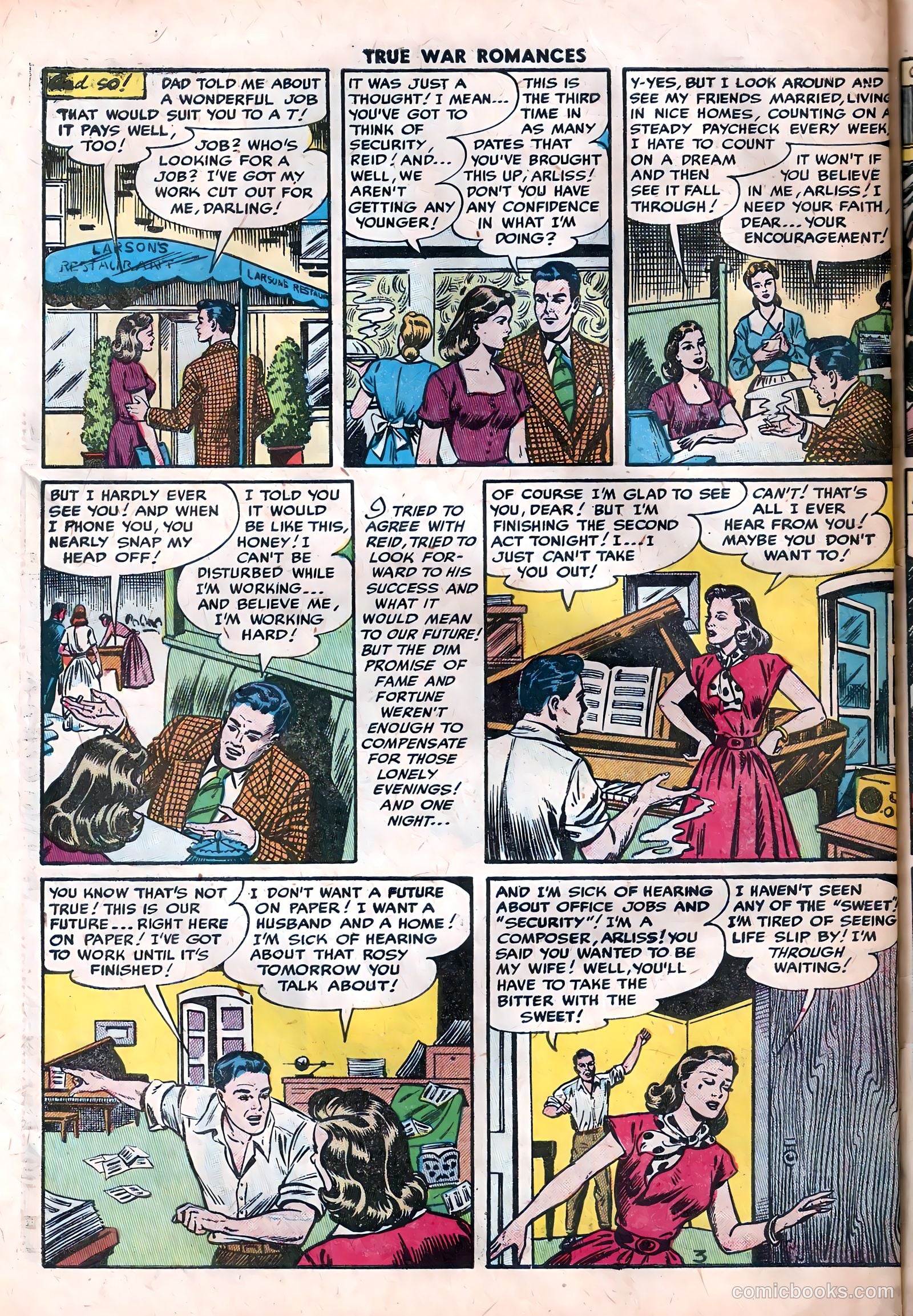 True War Romances #20 (1955) — page 30 of 37