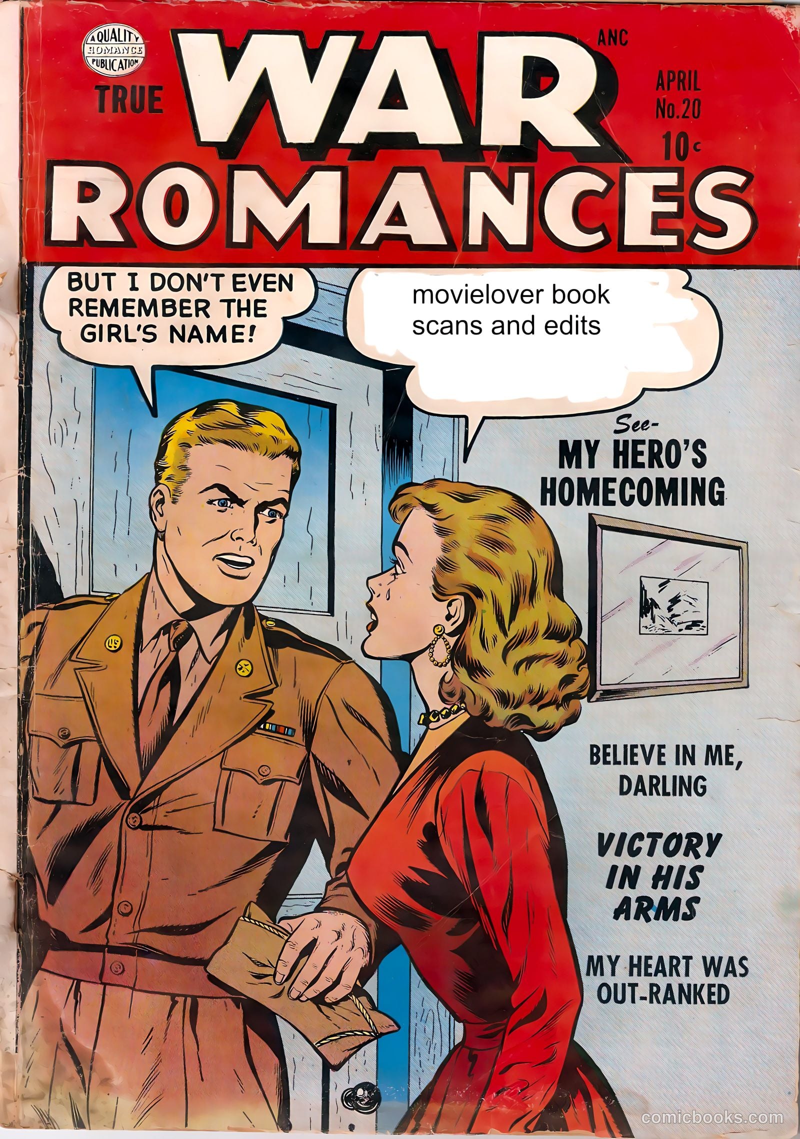 True War Romances #20 (1955) — page 37 of 37