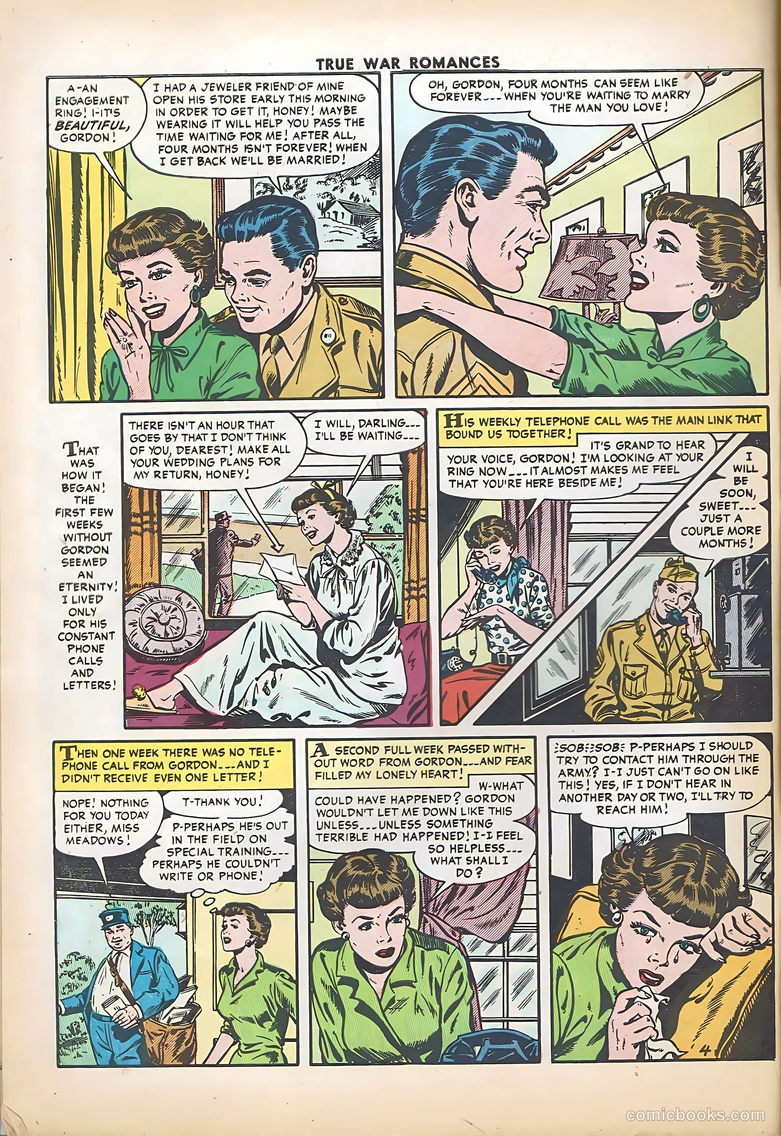True War Romances #21 (1955) — page 6 of 36