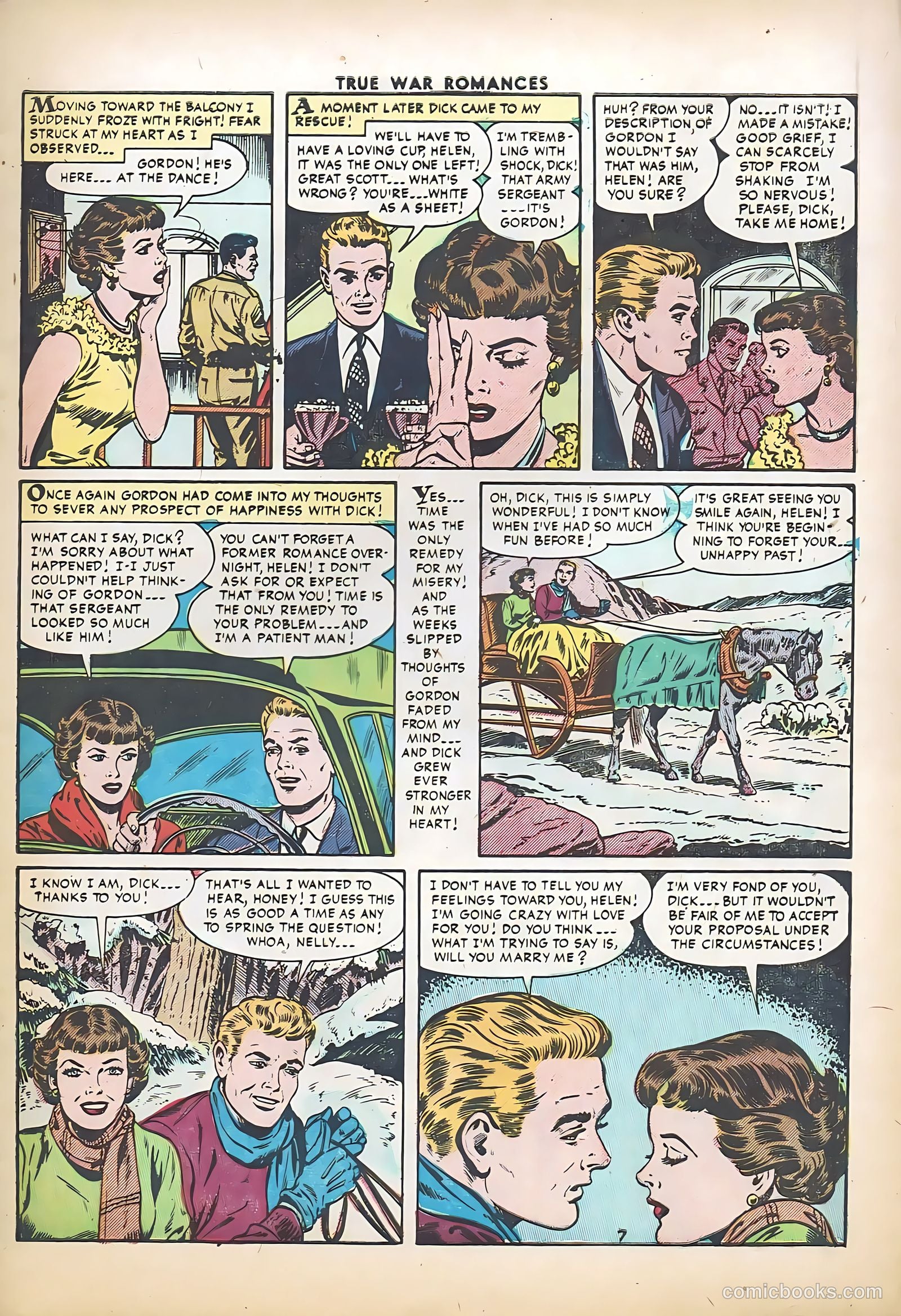 True War Romances #21 (1955) — page 9 of 36
