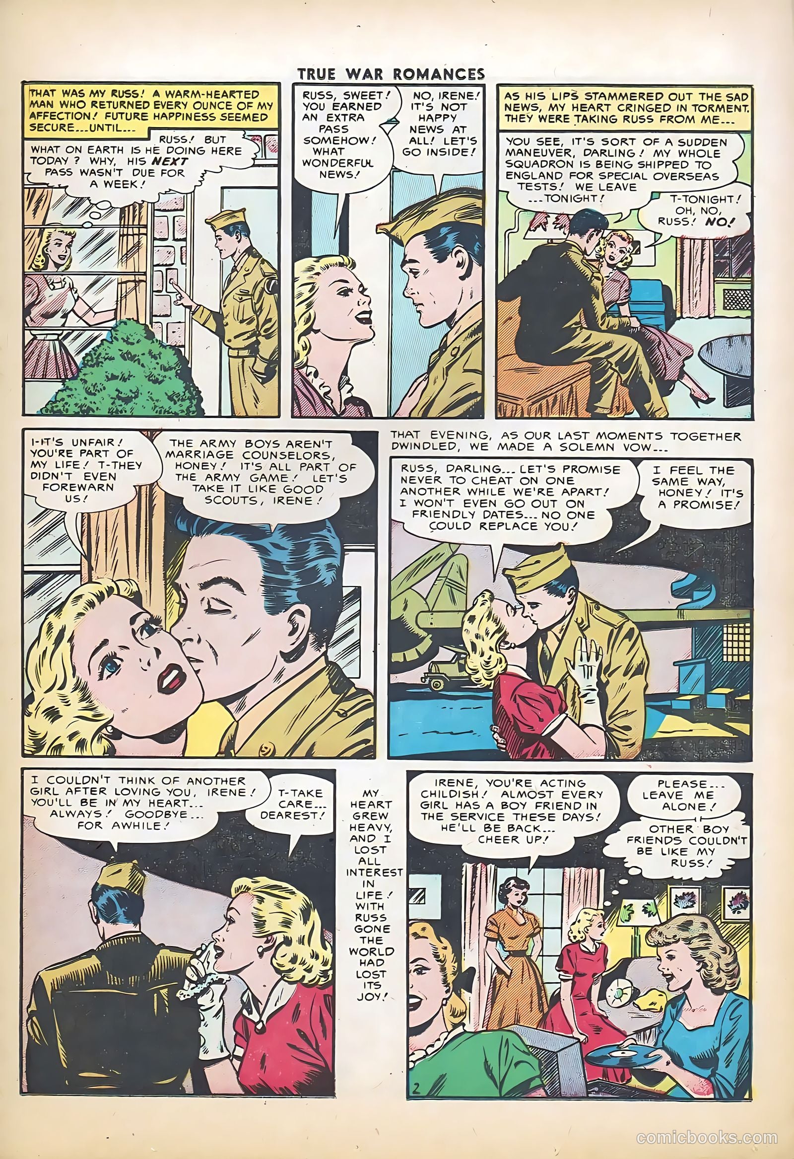 True War Romances #21 (1955) — page 13 of 36