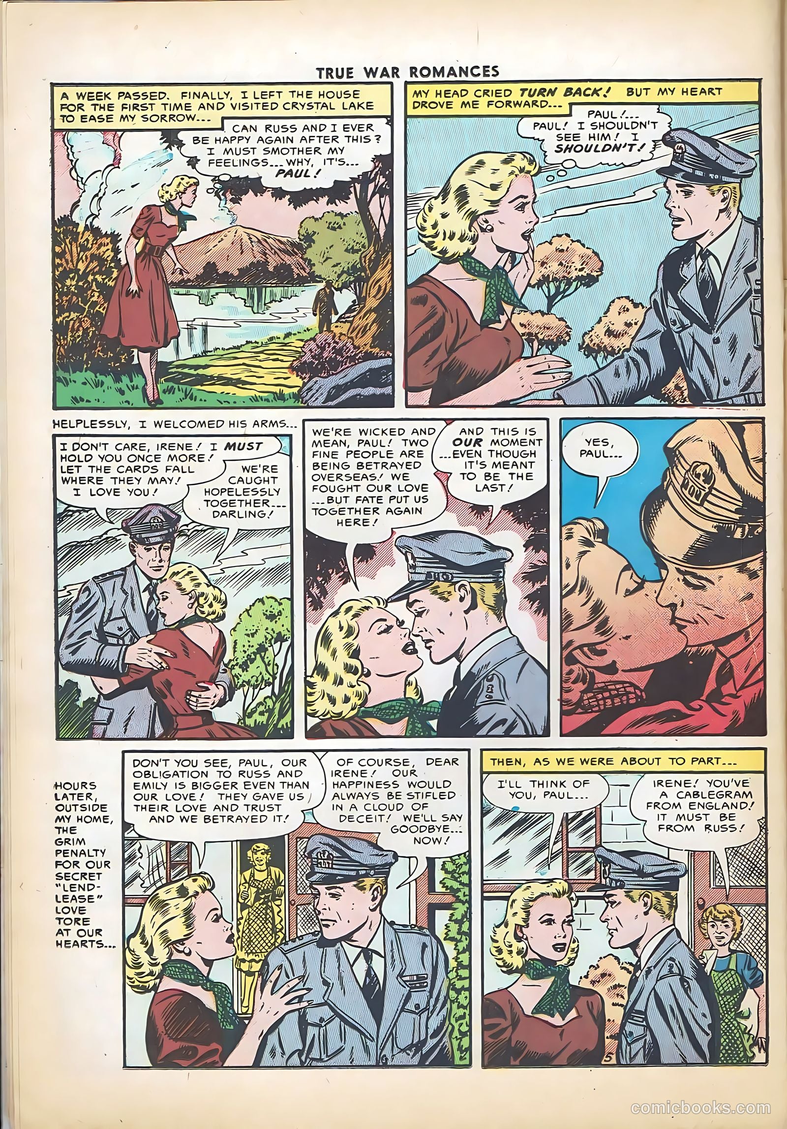 True War Romances #21 (1955) — page 16 of 36