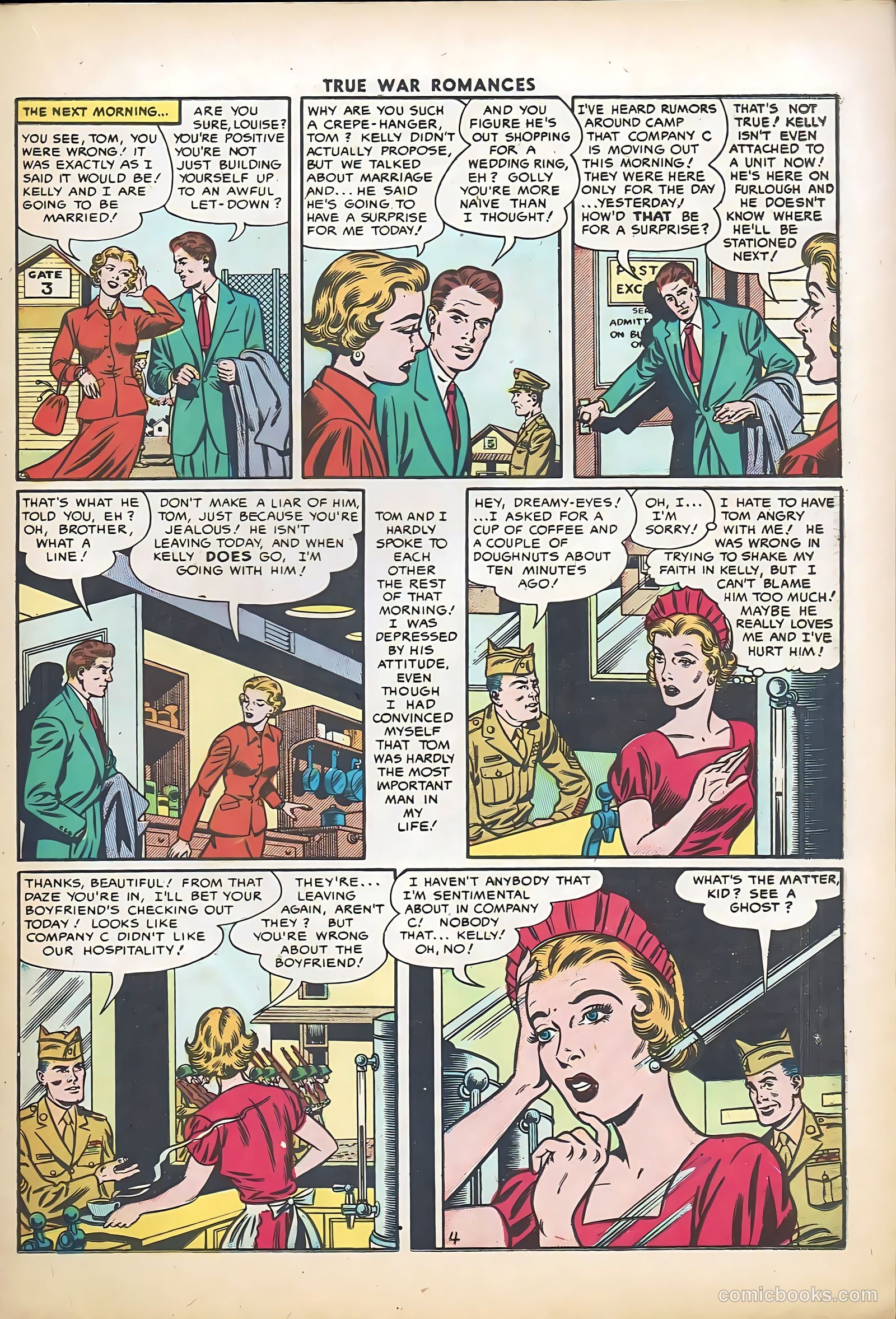 True War Romances #21 (1955) — page 21 of 36