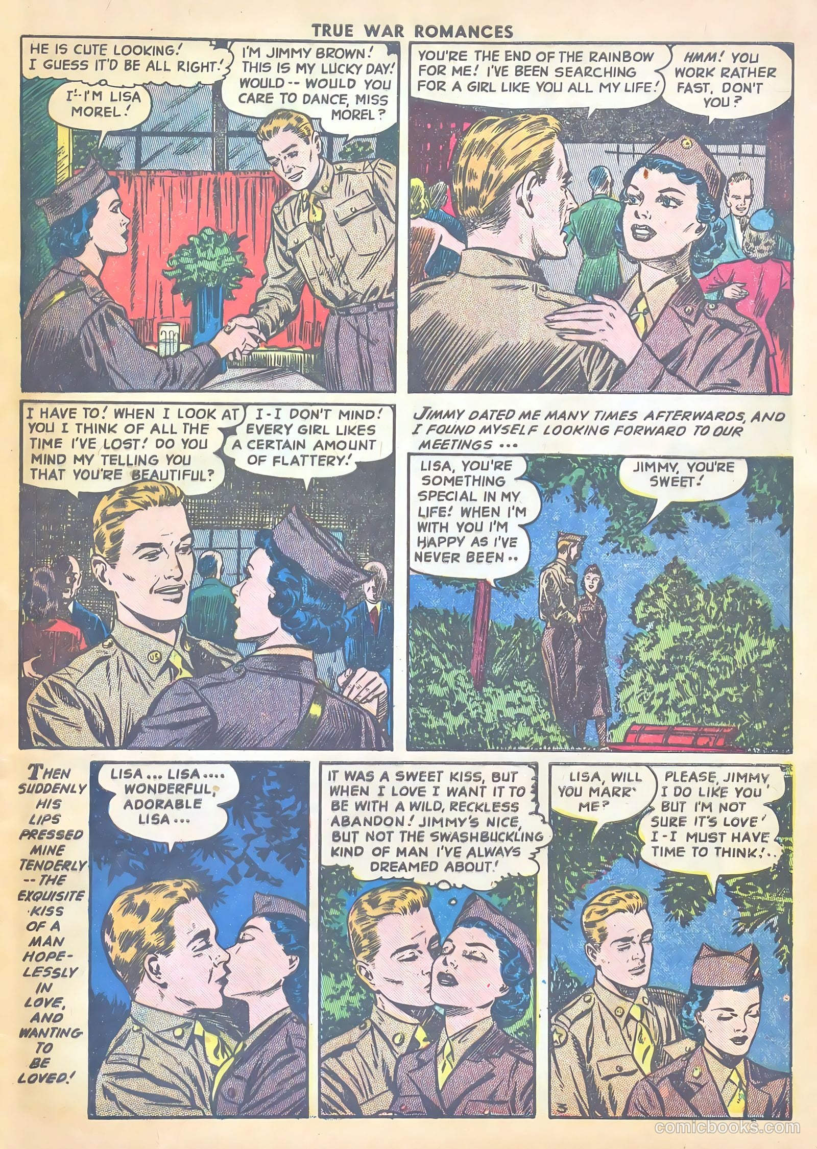 True War Romances #3 (1952) — page 5 of 37