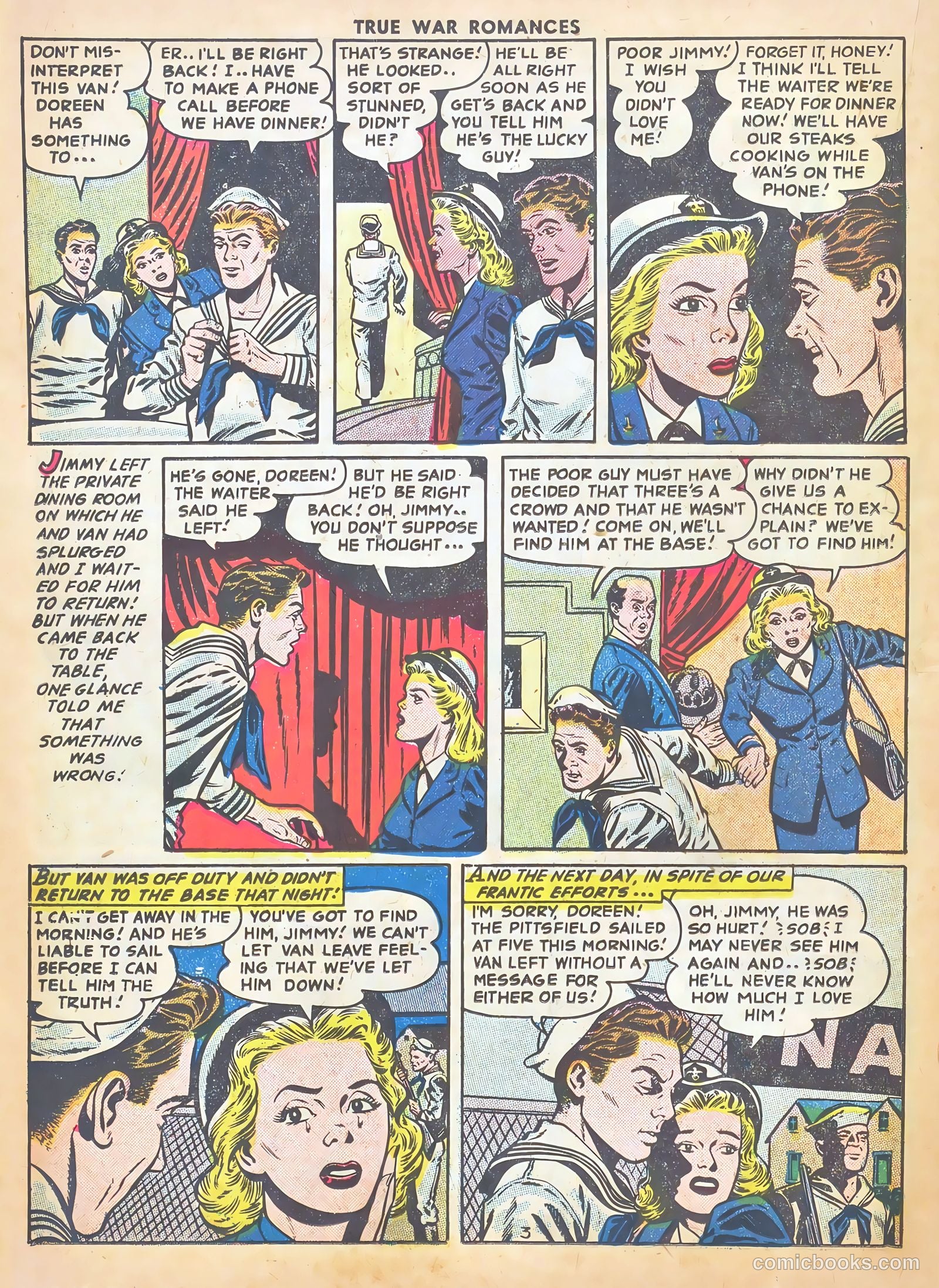 True War Romances #3 (1952) — page 14 of 37