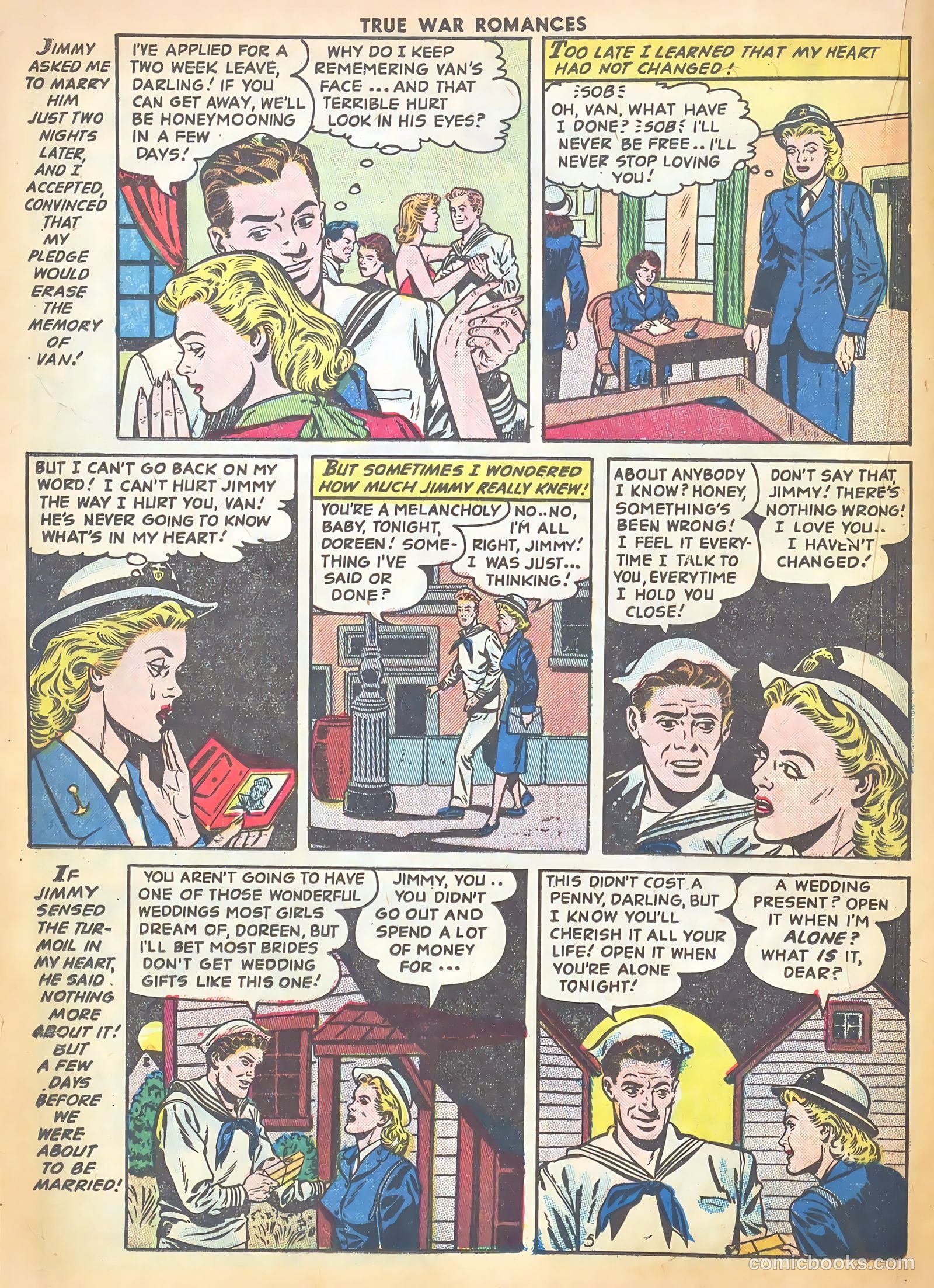 True War Romances #3 (1952) — page 16 of 37