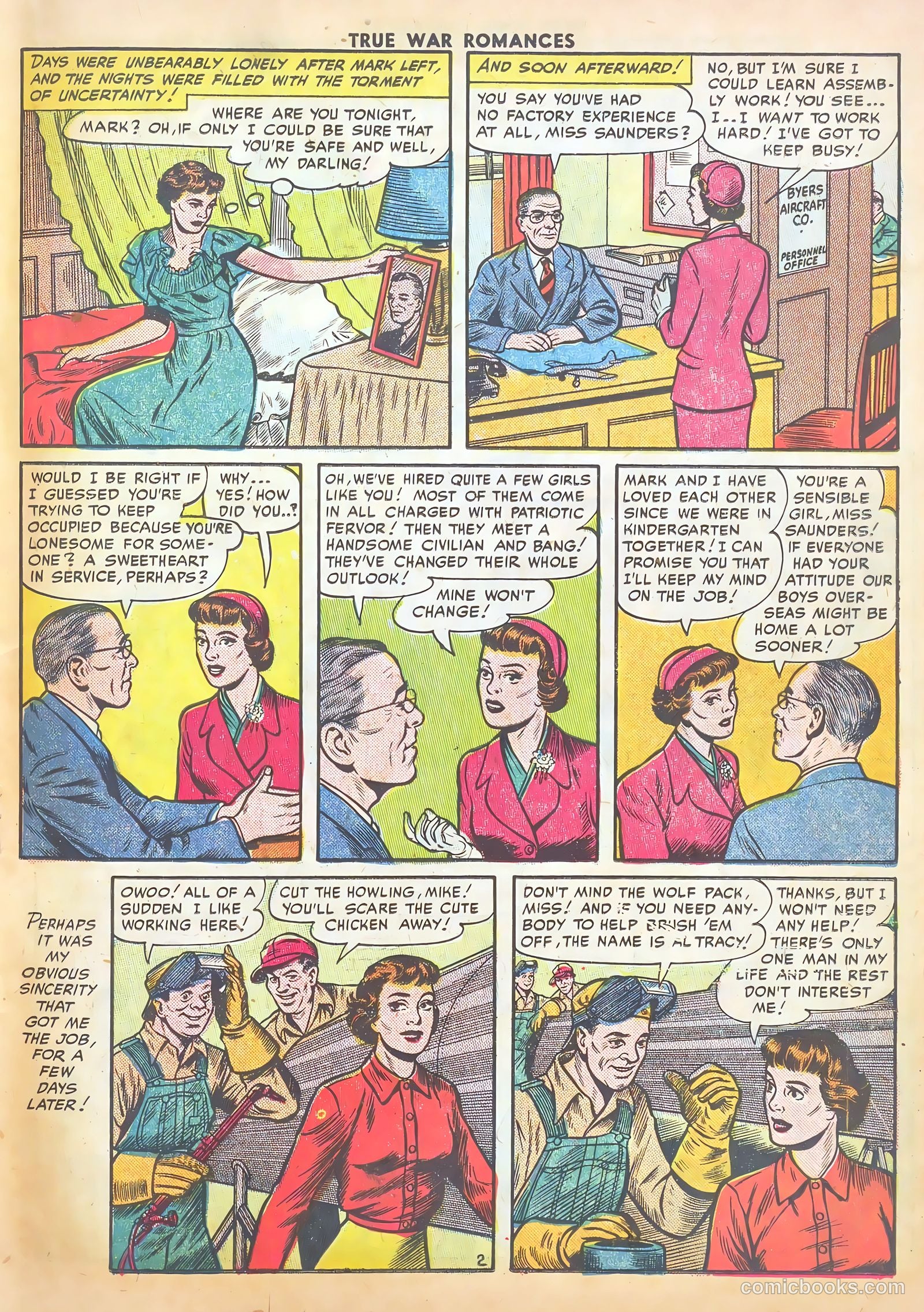 True War Romances #3 (1952) — page 19 of 37
