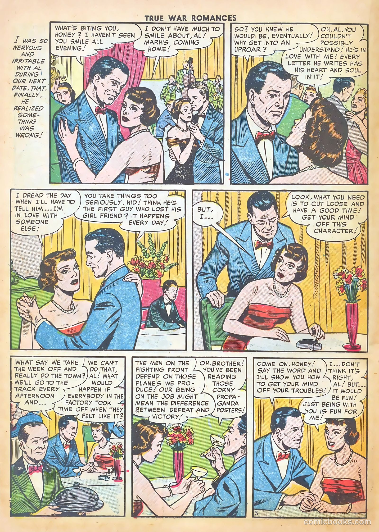 True War Romances #3 (1952) — page 22 of 37