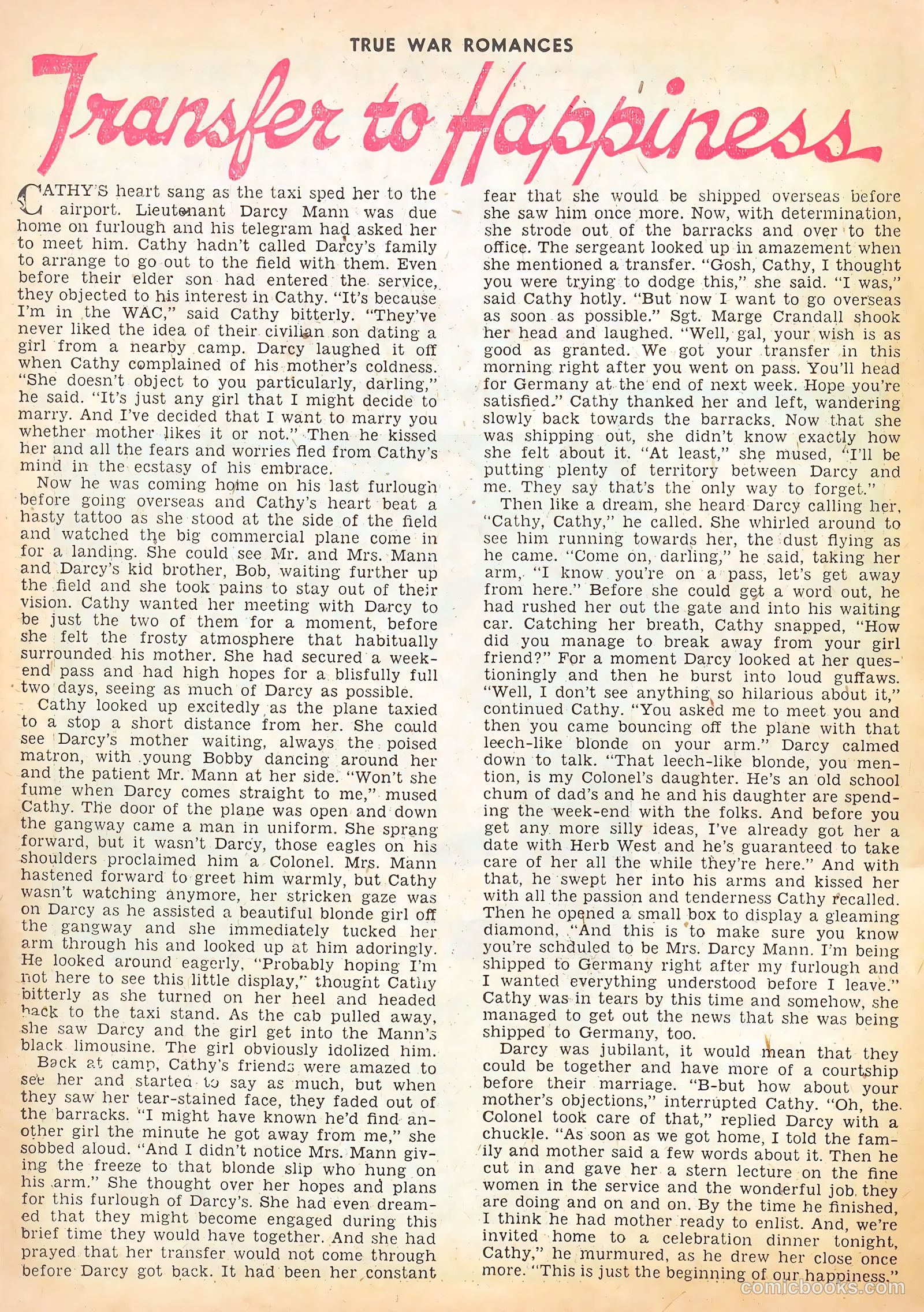 True War Romances #3 (1952) — page 26 of 37