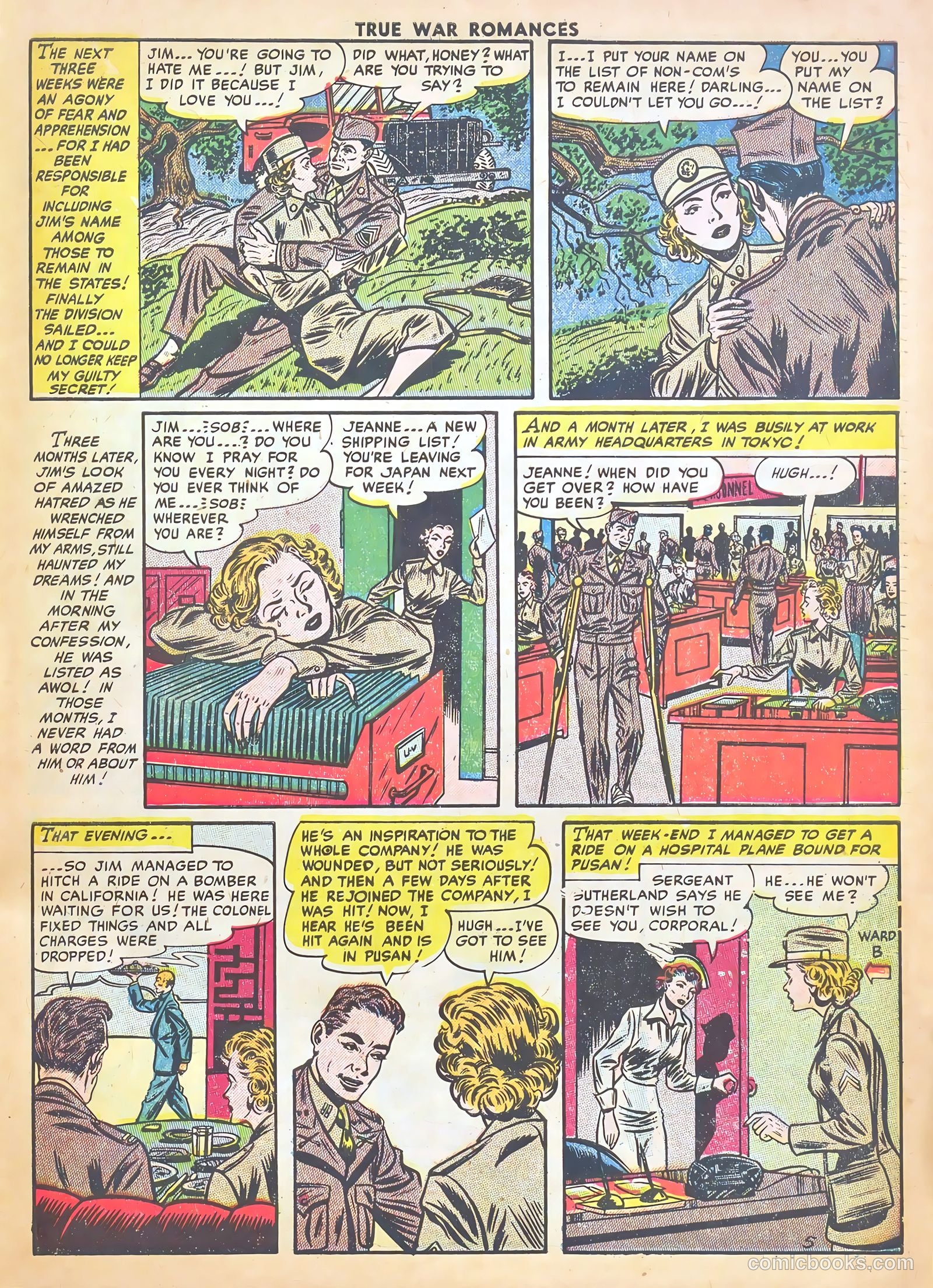 True War Romances #3 (1952) — page 31 of 37