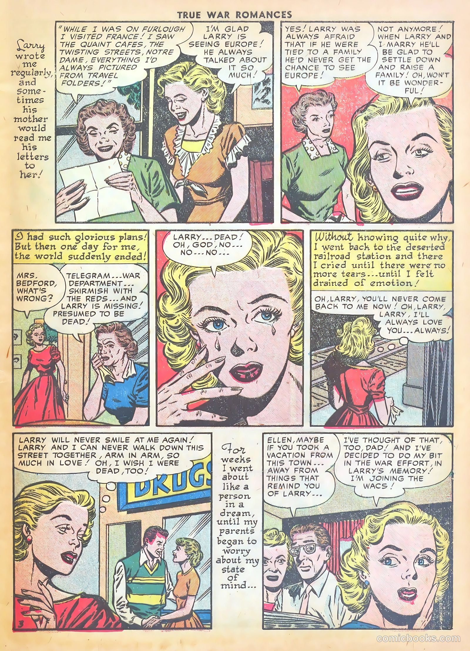 True War Romances #4 (1953) — page 5 of 37