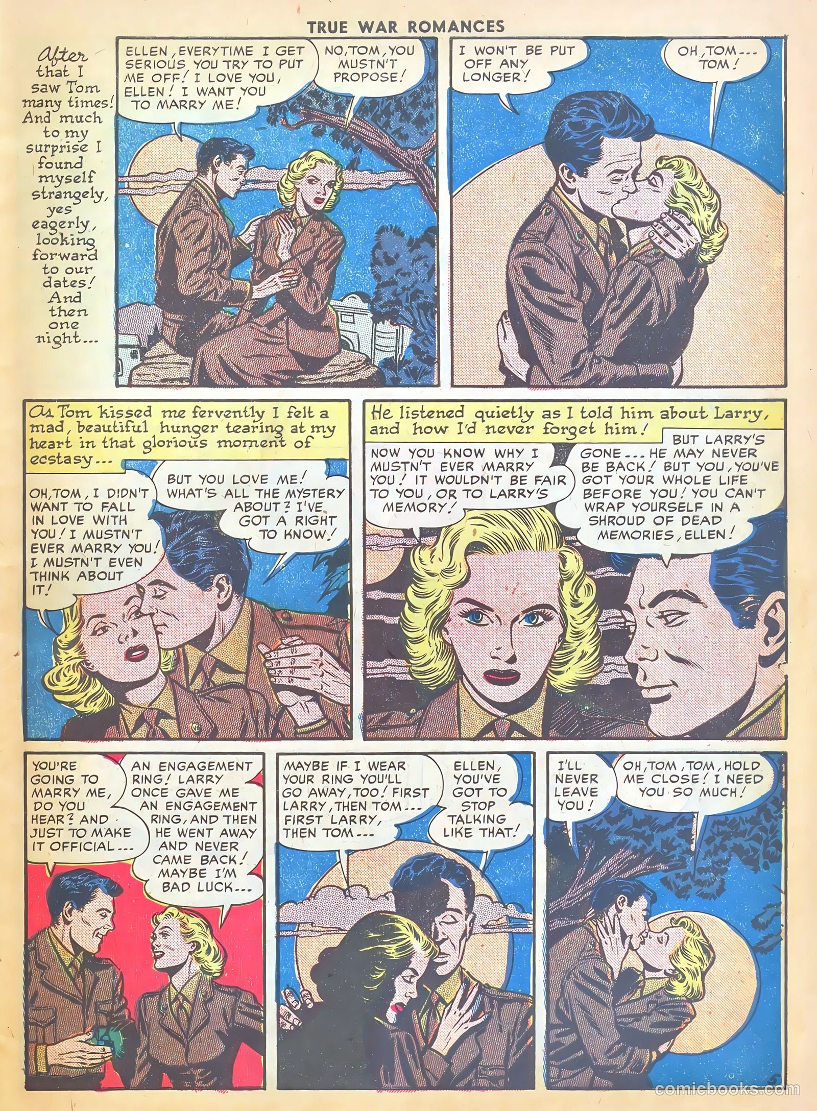 True War Romances #4 (1953) — page 7 of 37