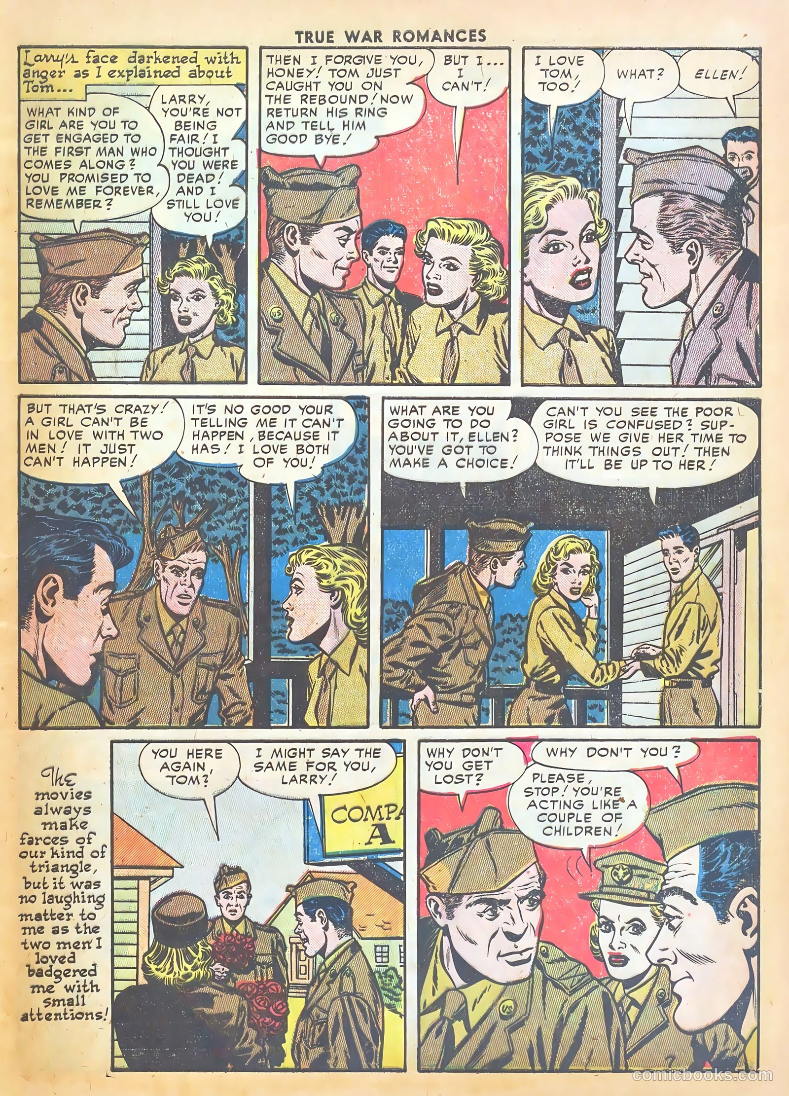 True War Romances #4 (1953) — page 9 of 37