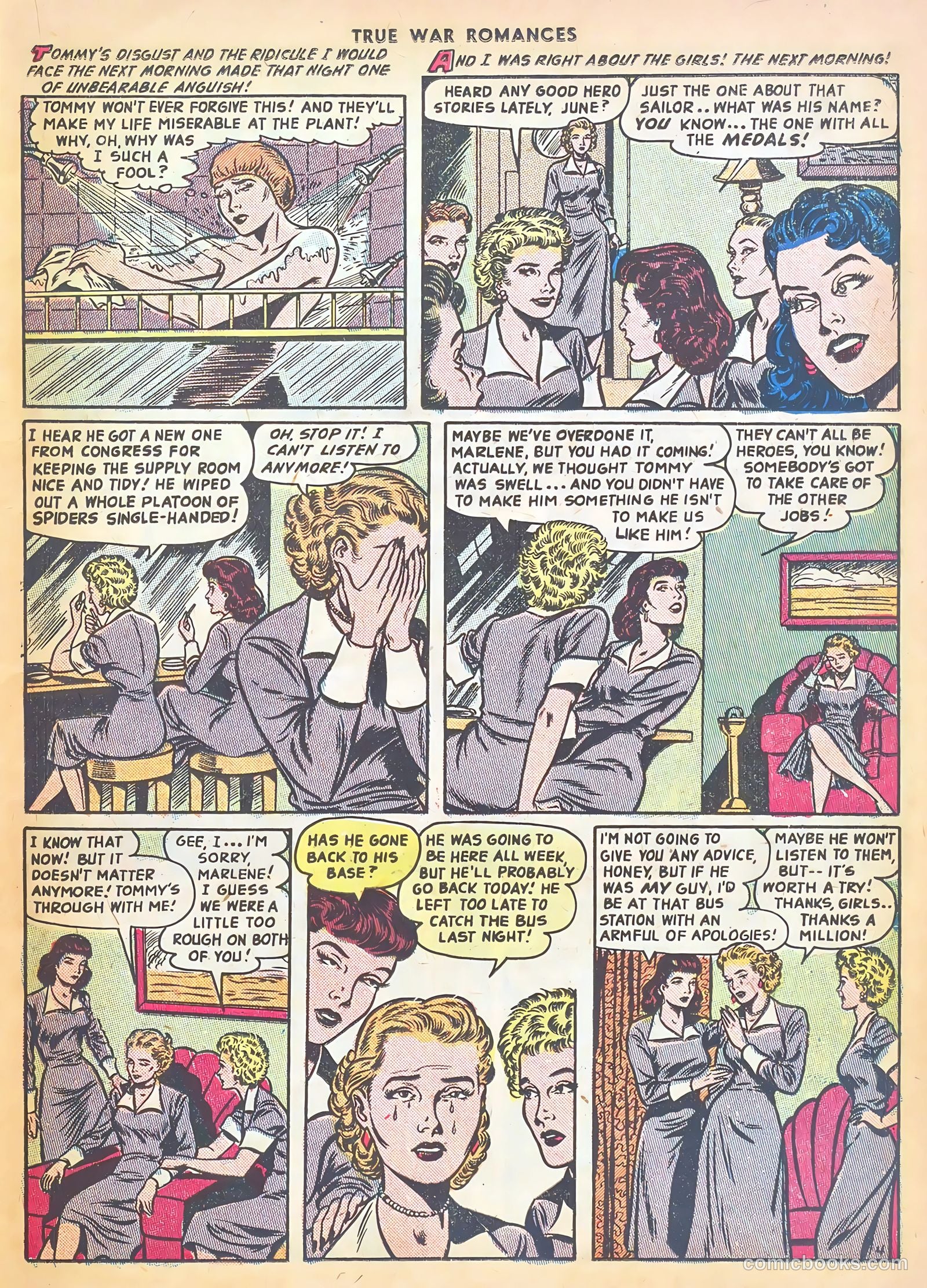 True War Romances #4 (1953) — page 15 of 37