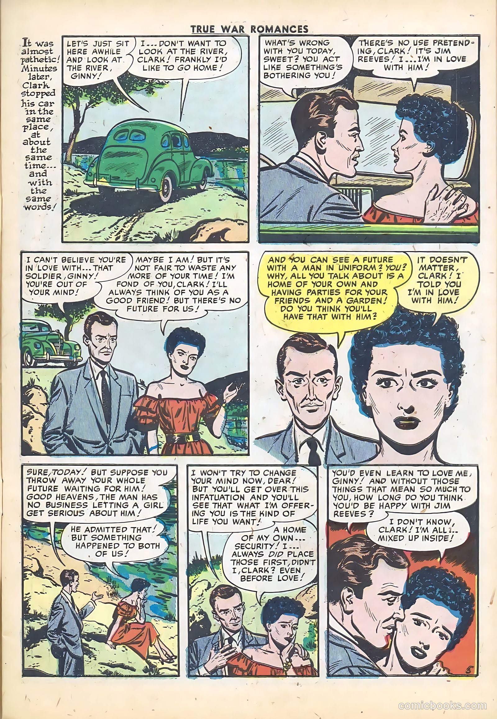 True War Romances #5 (1953) — page 7 of 36