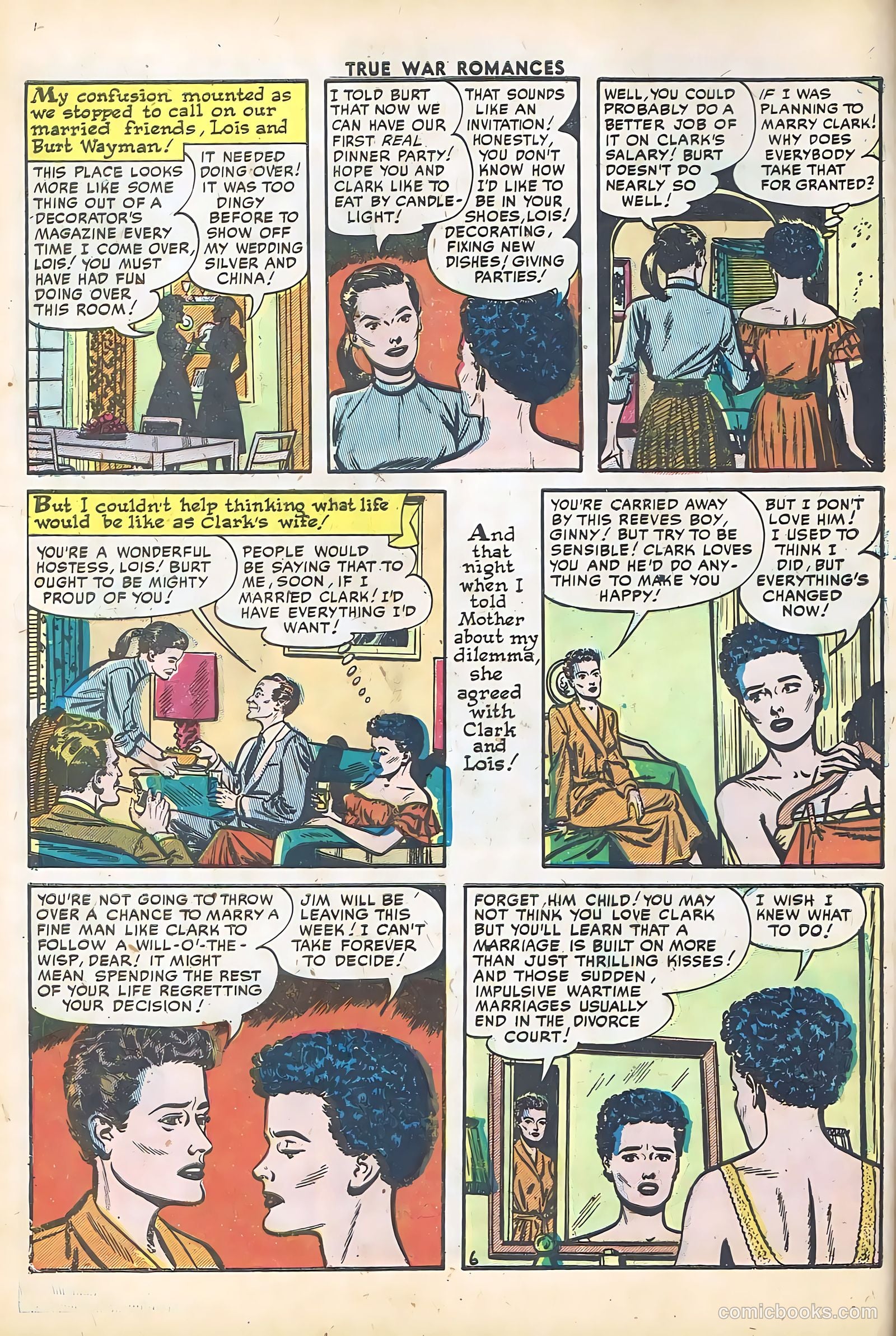 True War Romances #5 (1953) — page 8 of 36