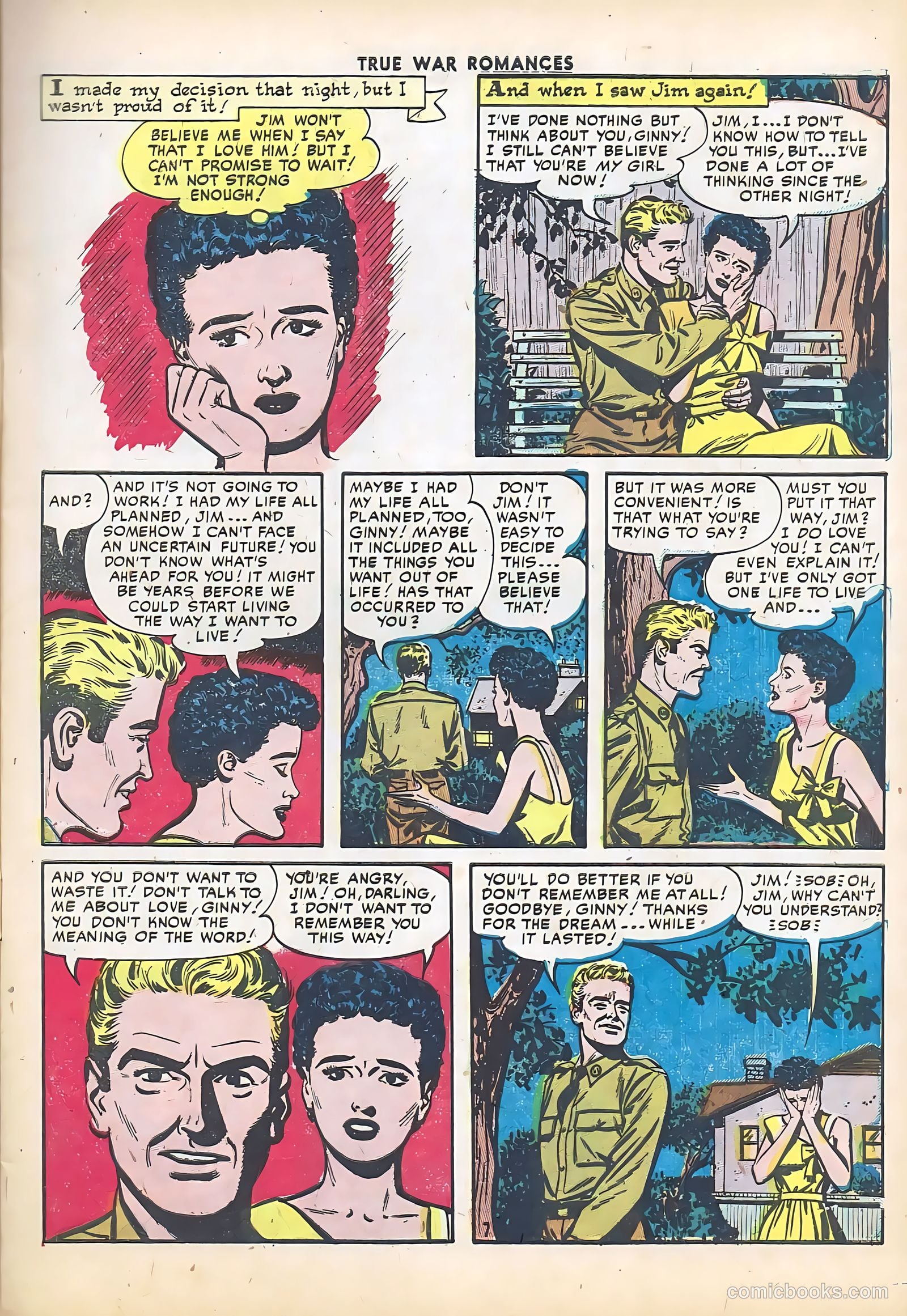 True War Romances #5 (1953) — page 9 of 36