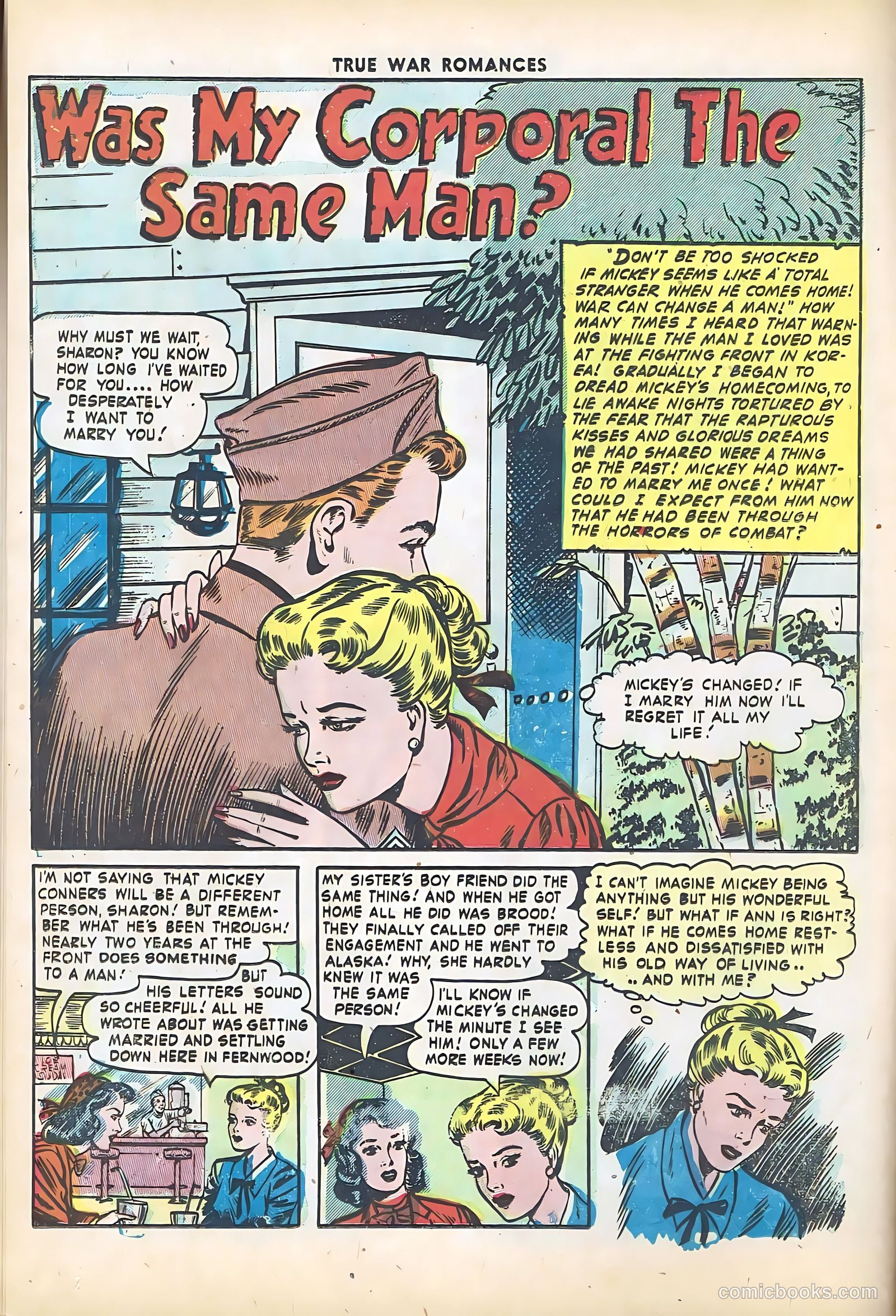 True War Romances #5 (1953) — page 12 of 36
