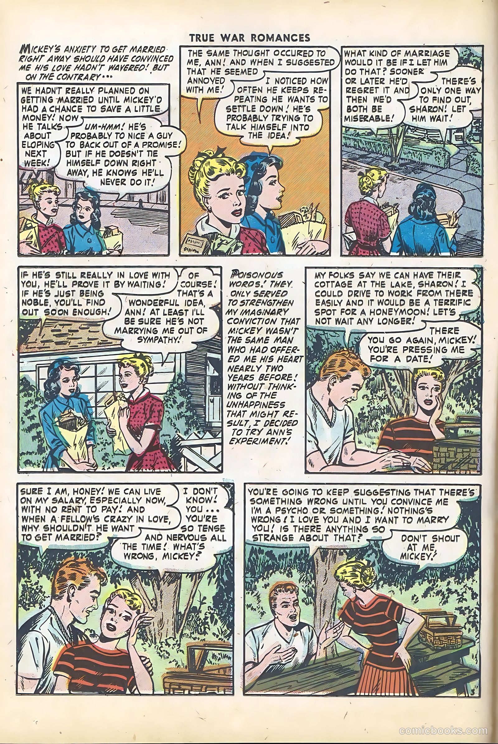 True War Romances #5 (1953) — page 14 of 36