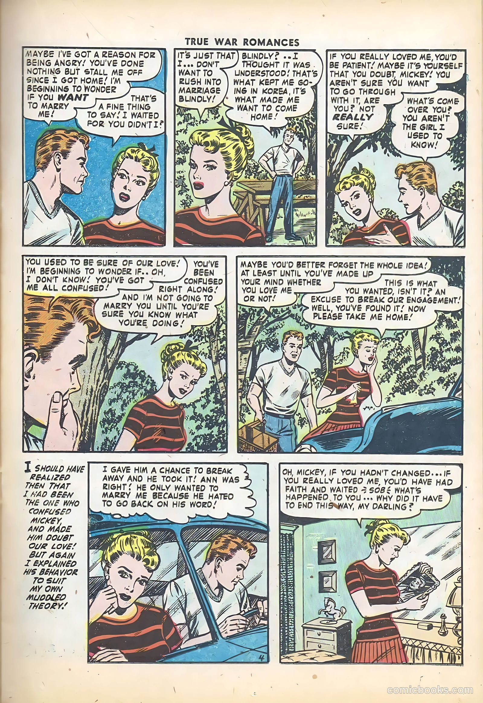 True War Romances #5 (1953) — page 15 of 36