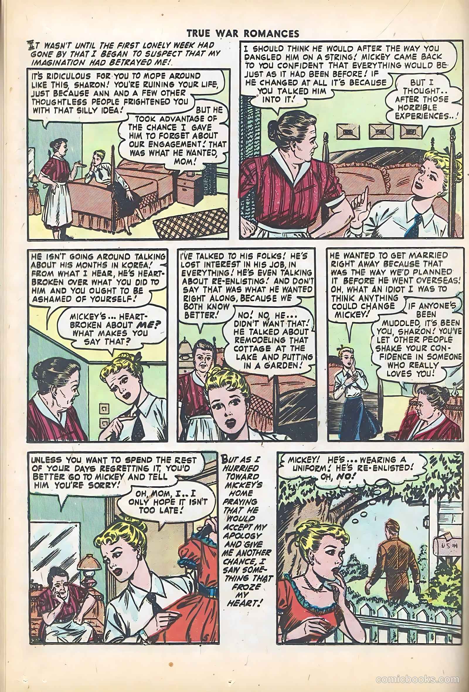 True War Romances #5 (1953) — page 16 of 36