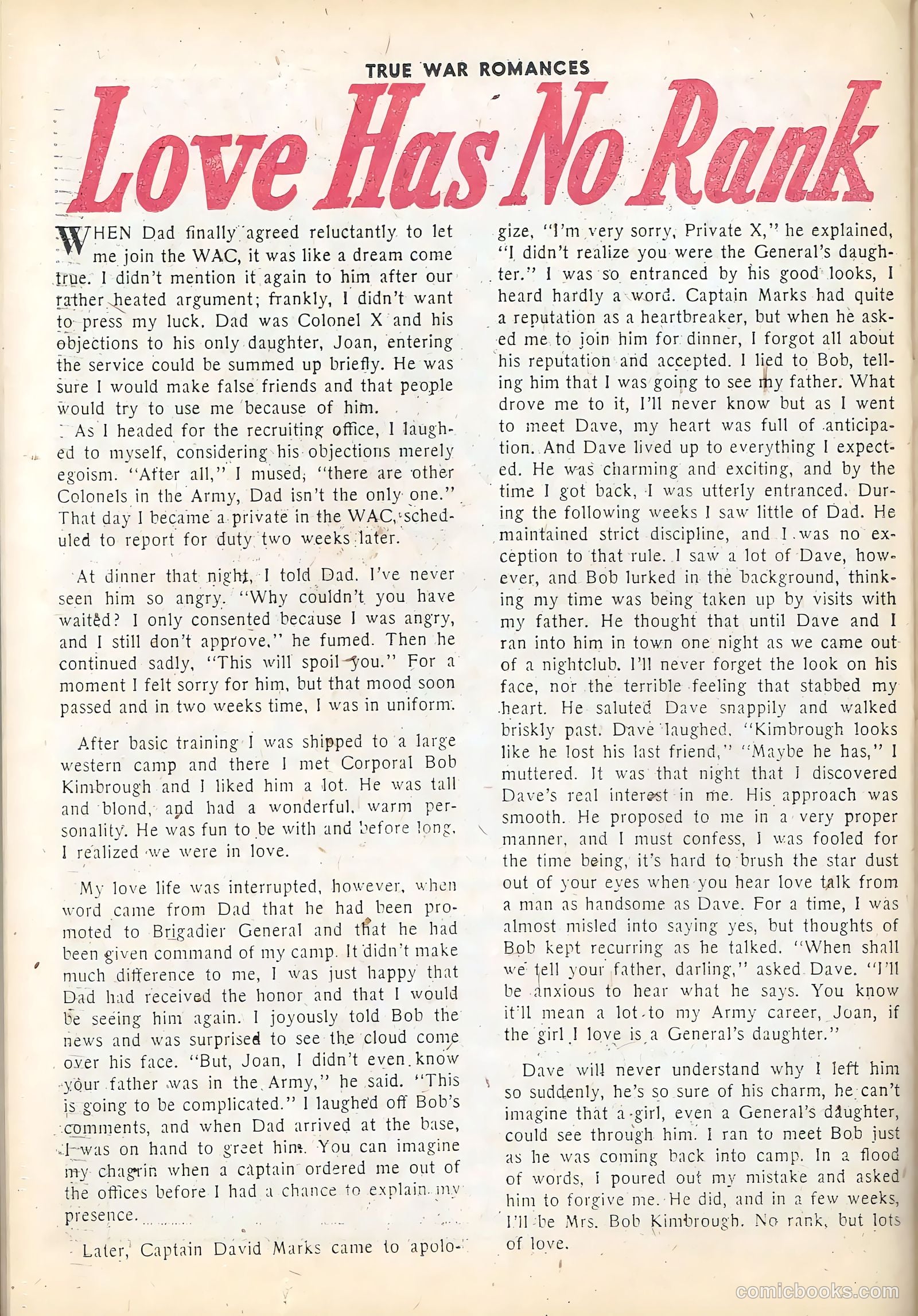 True War Romances #5 (1953) — page 26 of 36